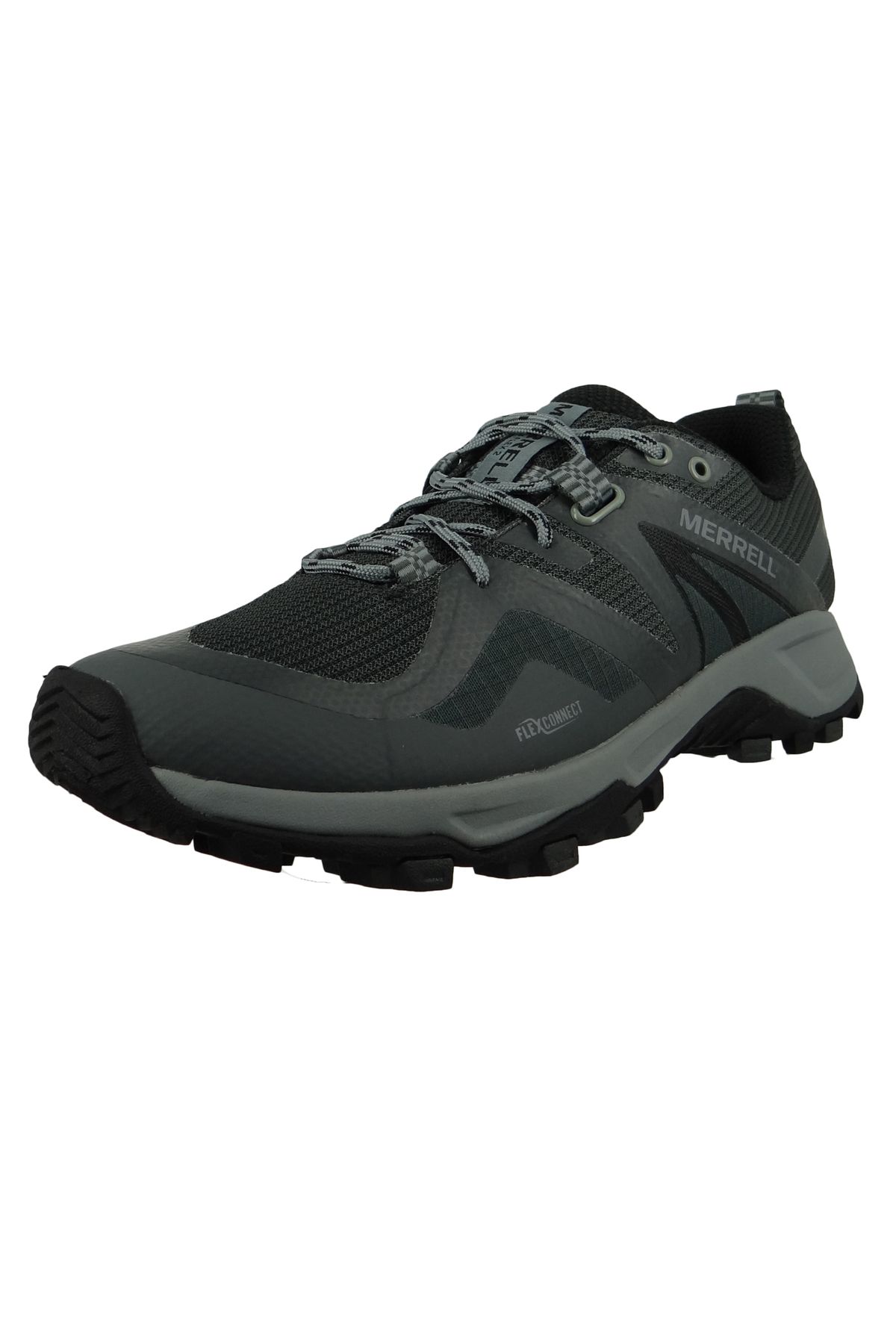 Merrell-Herren Halbschuhe Wanderschuhe MQM Flex 2 GTX J034227 Grau Black/Grey Textil/Synthetik mit Mountain 2