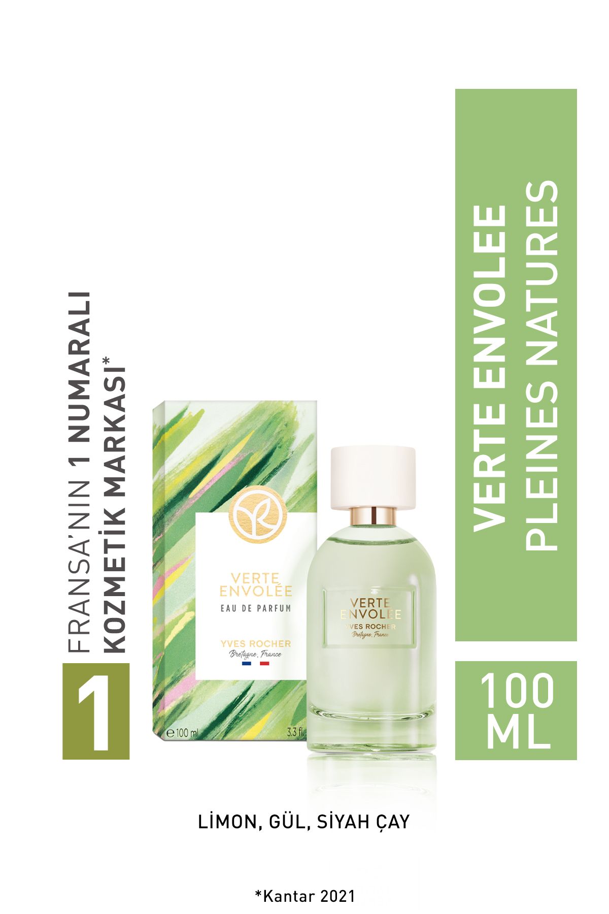 Yves Rocher Özgür Ruhlu Bir Koku Arayanlara Verte Envolee EDP 100 ml S.GÜZELL