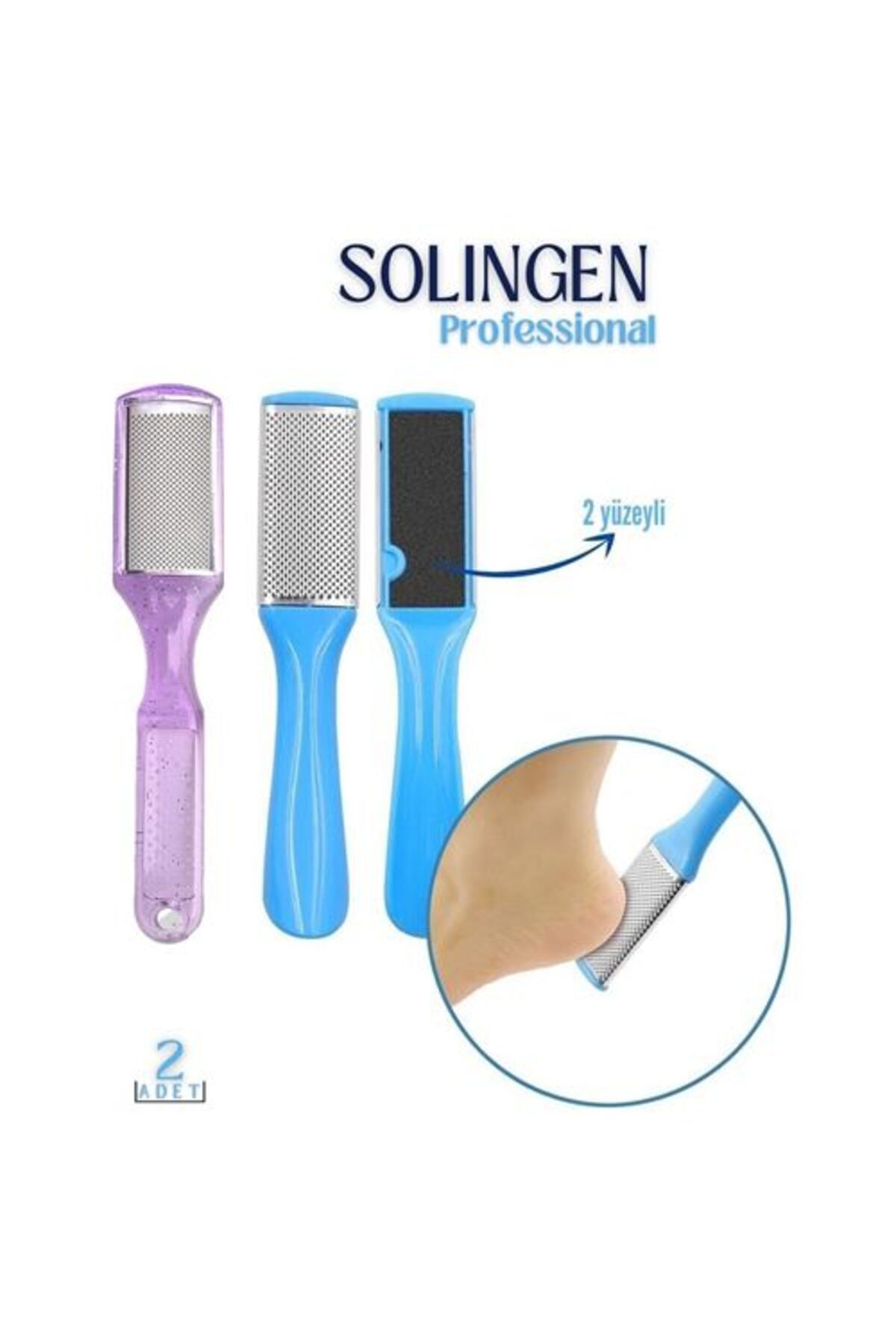 Takaz Global Topuk Rendesi ve Törpü 2 li Set Solingen Professional
