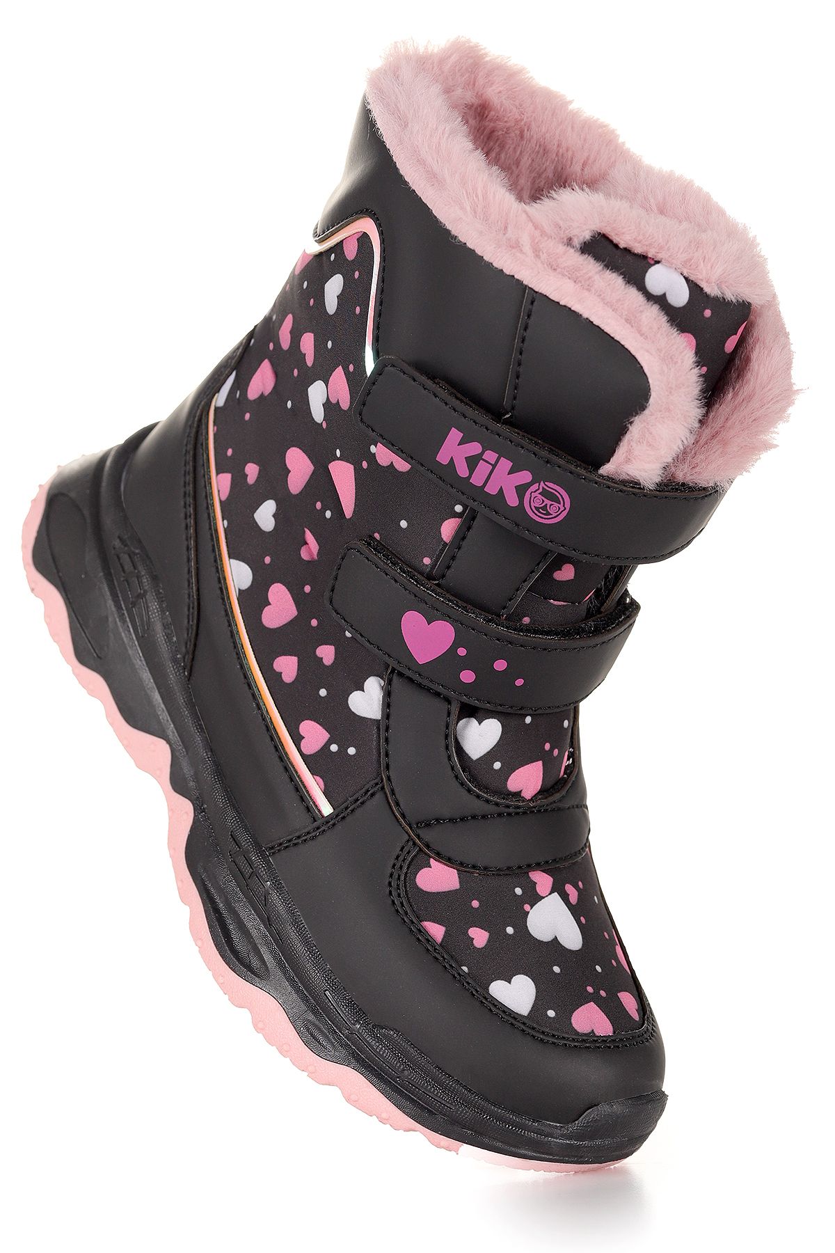 Kiko Kids Cizme De Zapada Fete Fulg De Nea Velcro Rezistente La Apa Rece Femeie - 28