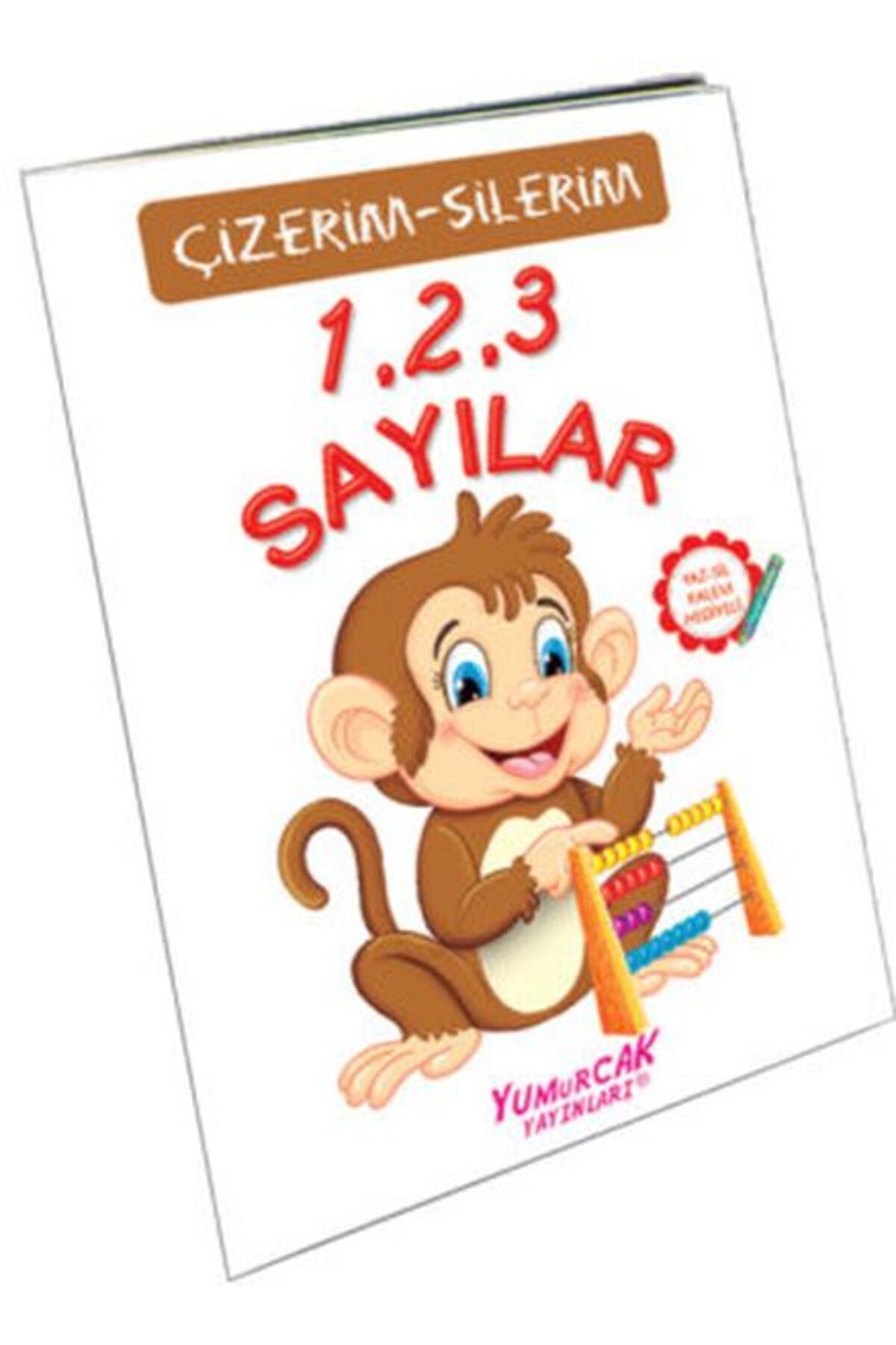 Yumurcak Yayınları 123 Sayılar (Çizerim-Silerim) - Kalem Hediyeli