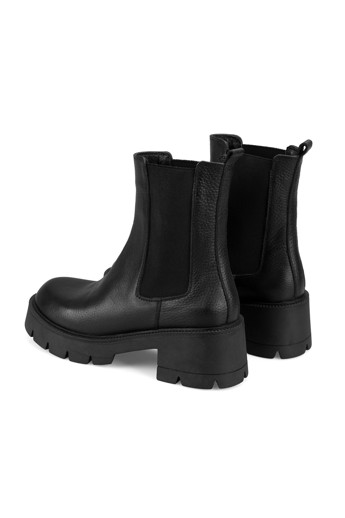 Desa-Belly Black Women's Leather Boots 7