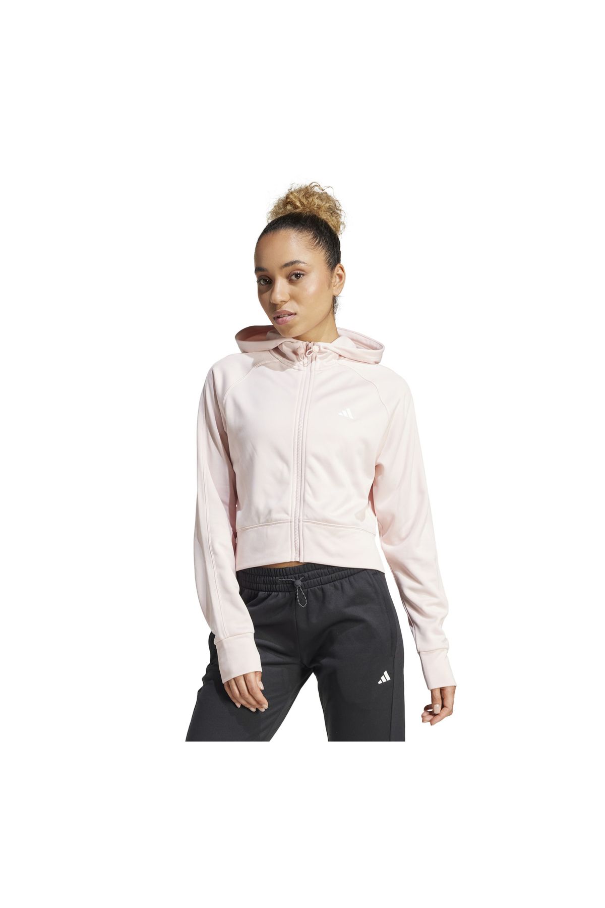 adidas-Adidas W Gg Fz Hd Women's Pink Jacket - Ix5067-K 1