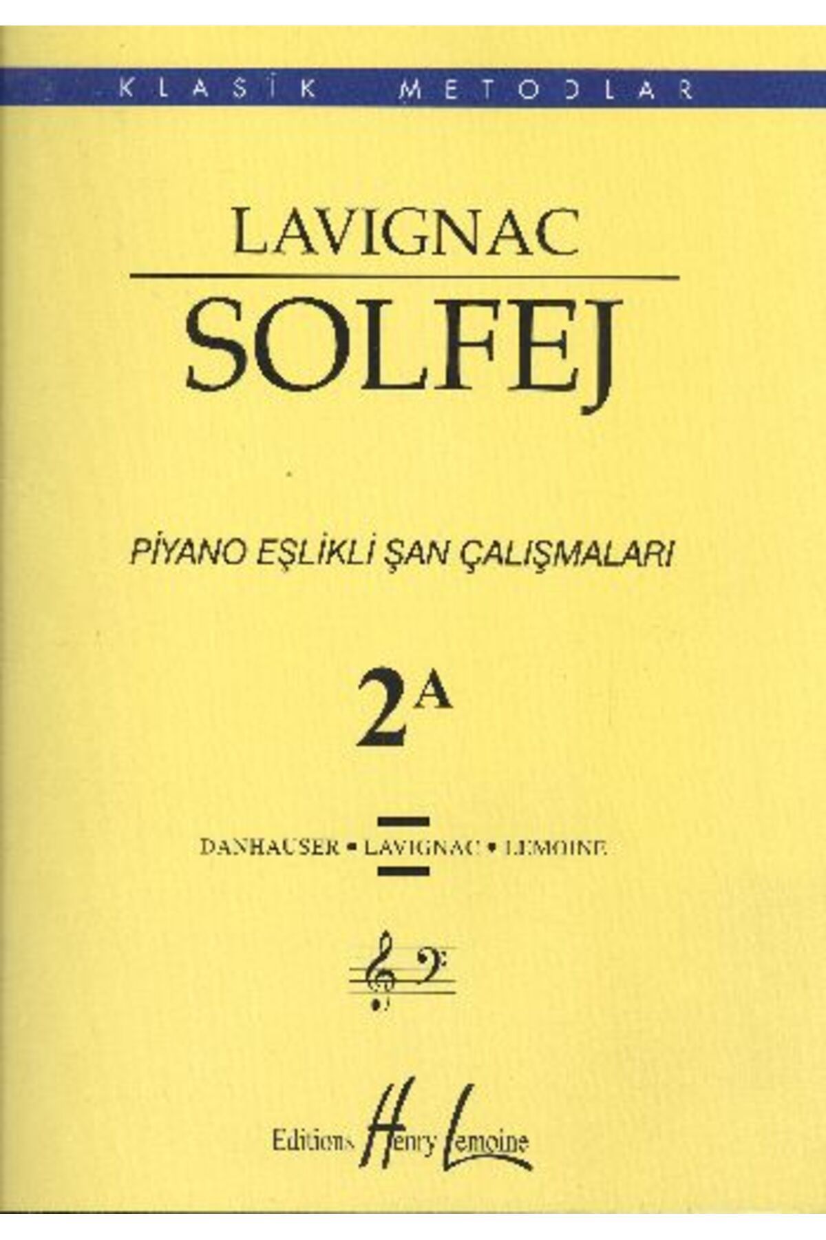 Porte Müzik Yayınları Lavignac Solfej Piyano Eşlikli Şan Çalışmaları 2A