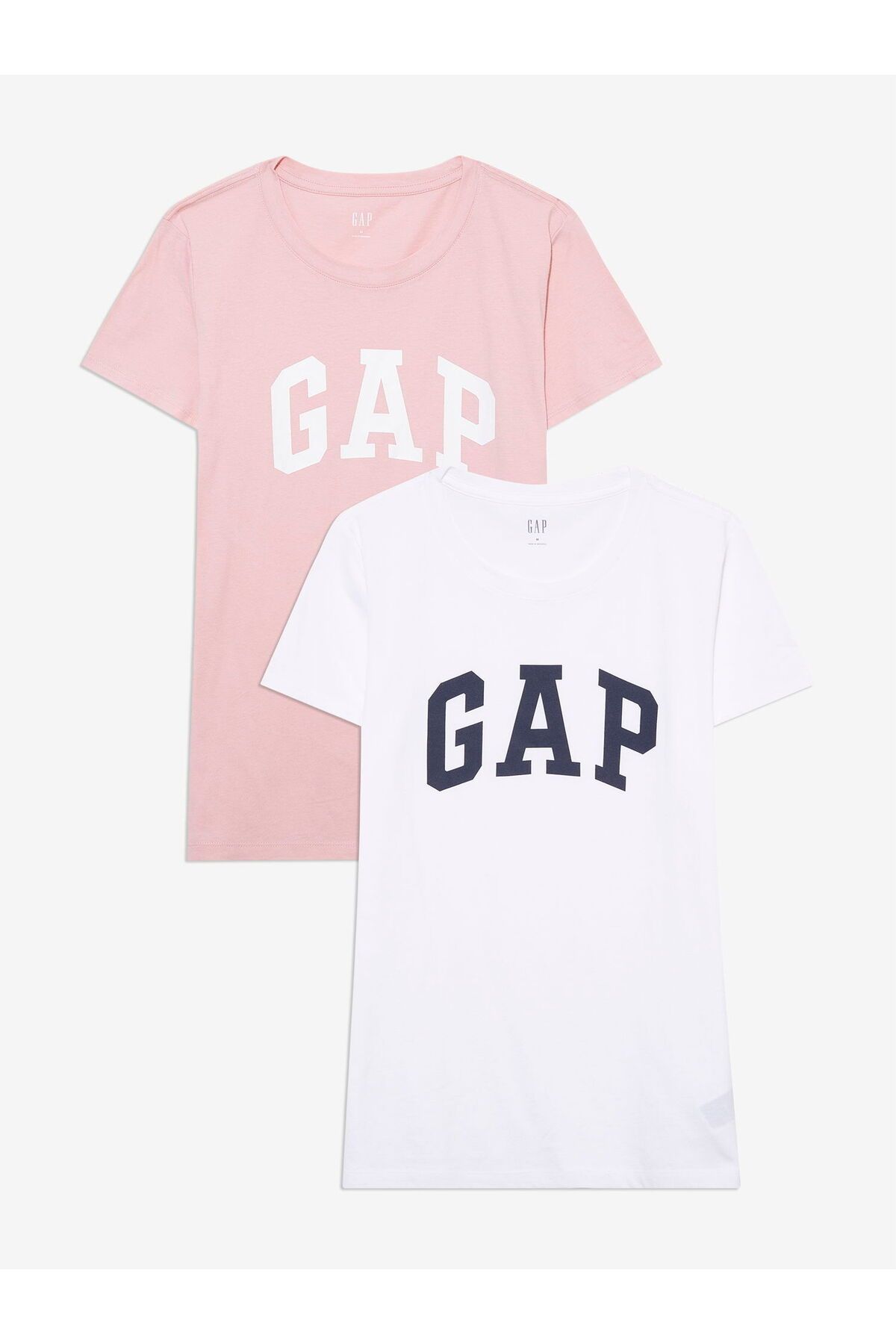 GAP Kadın Pembe Logo 2'li T-shirt Set