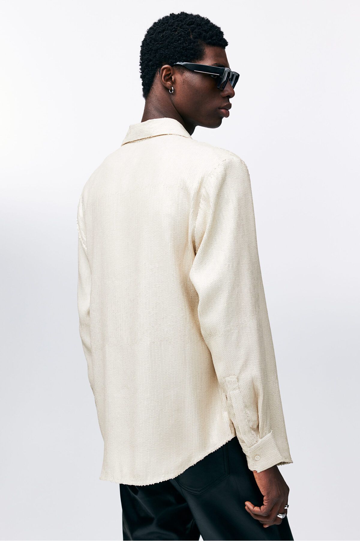 پیراهن / بلوز دکمه دار نود مردانه پوسته مناسب اورجینال H M H&M
