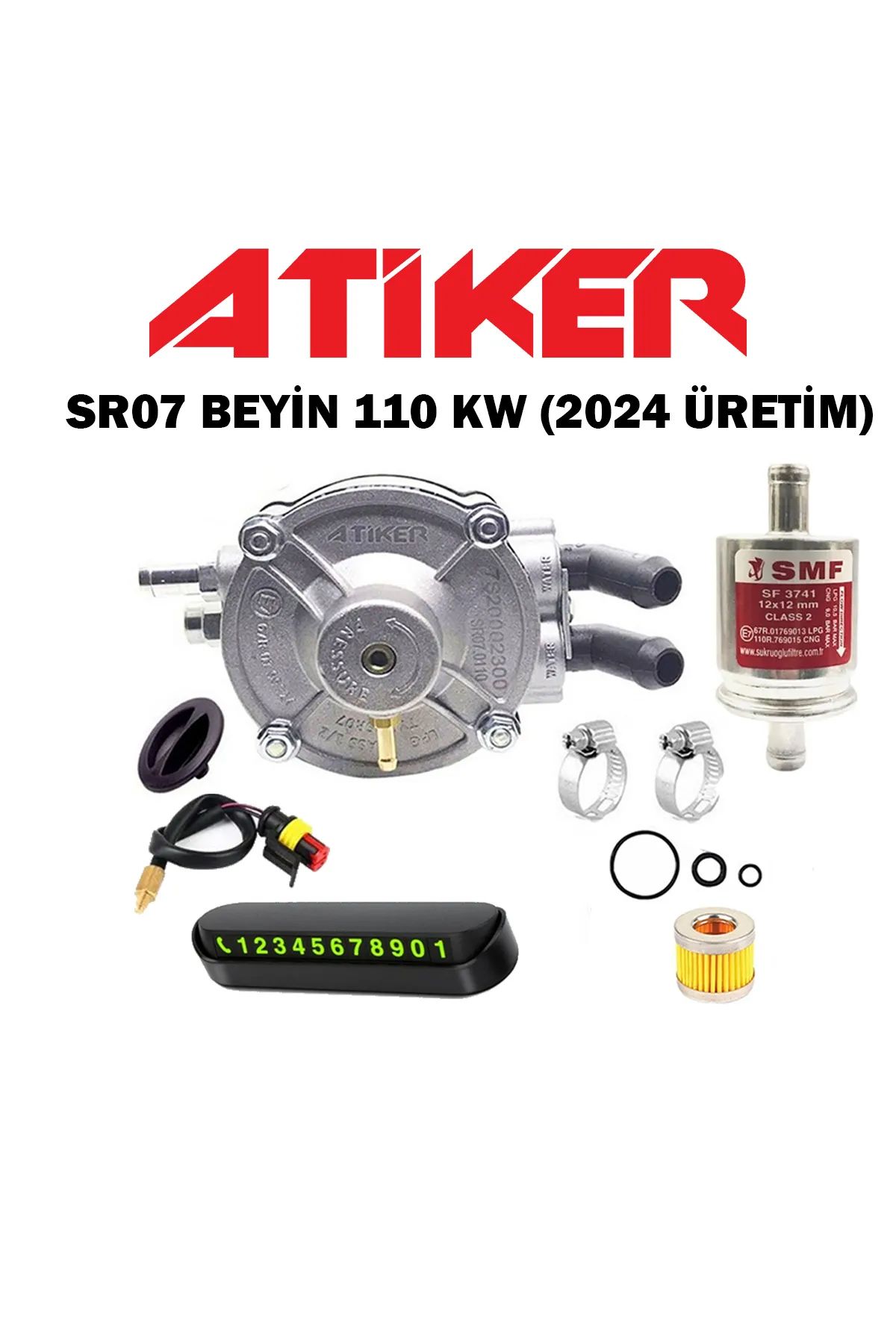 ATİKER Sıralı Lpg Beyin (regülatör) + Isı Sensörü Sr07 110kw