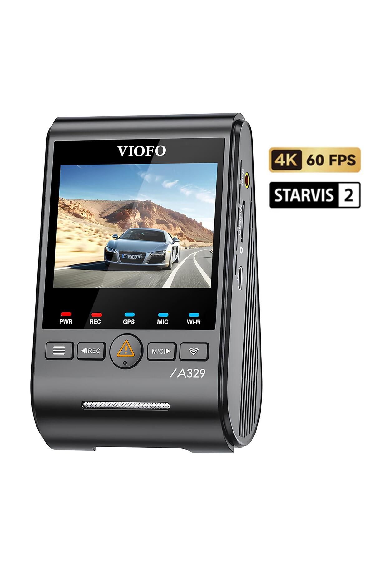 Viofo A329 4k Hdr Sony Starvis 2 Sensörlü Wi-fi 6 Ssd Destekli Gps'li Araç Kamerası