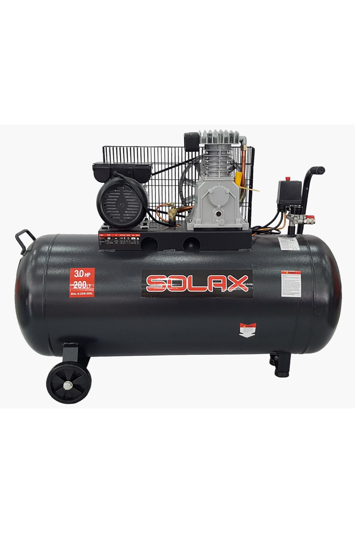 Solax BAL-0.25/8-200 Hava Kompresörü 200Lt