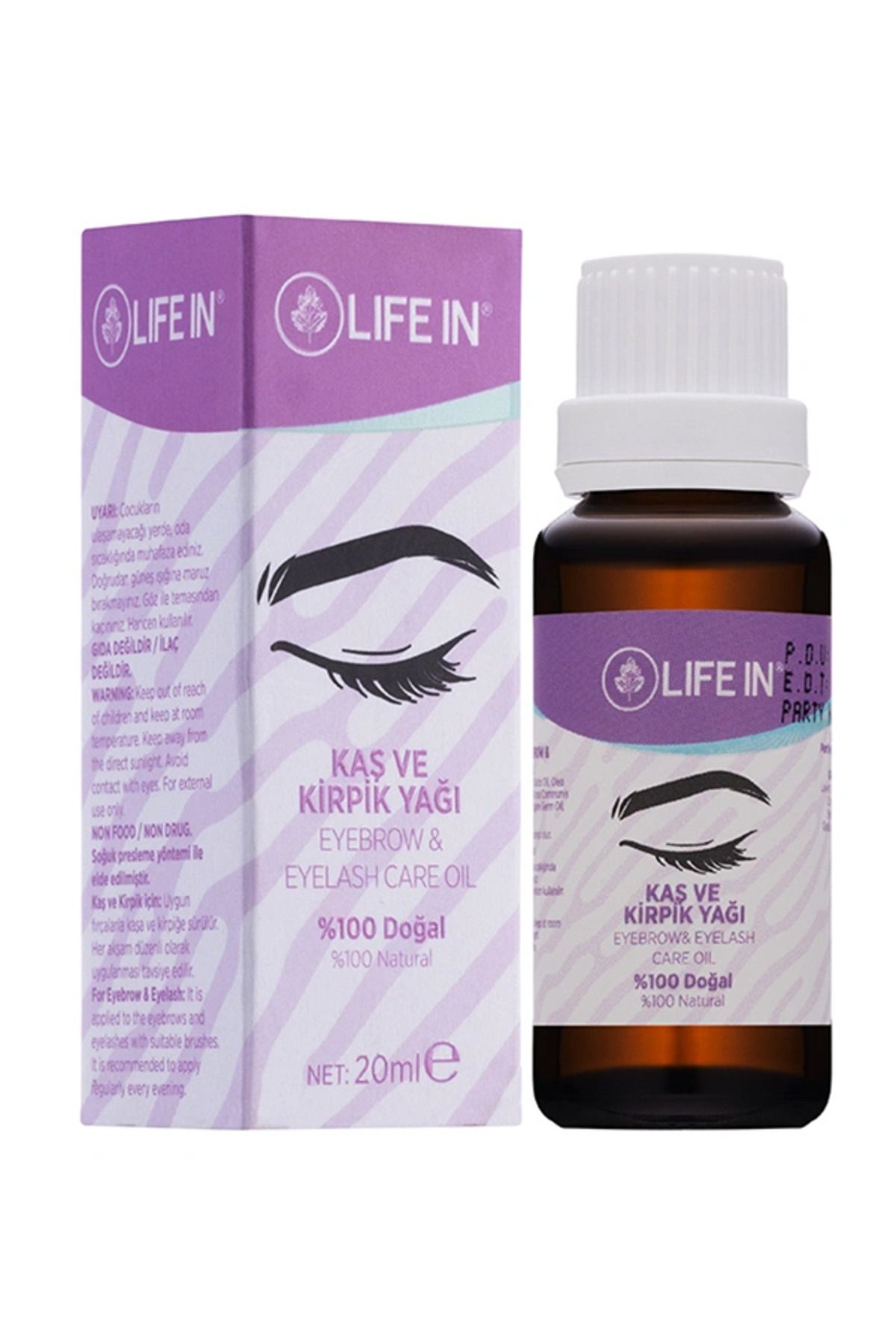 Life In Kaşlar Ve Kirpikler Bakım Yağı 20 Ml