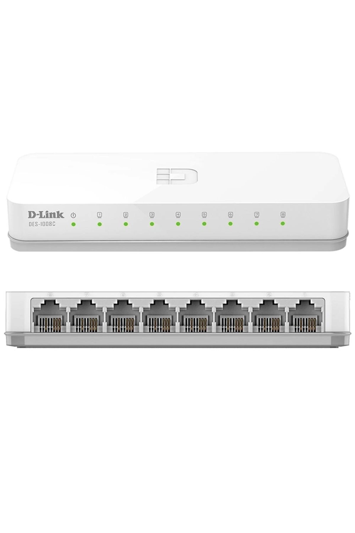 Go İthalat D-lınk Des-1008c 10/100 Mbps 8 Port Ethernet Swıtch (4533)