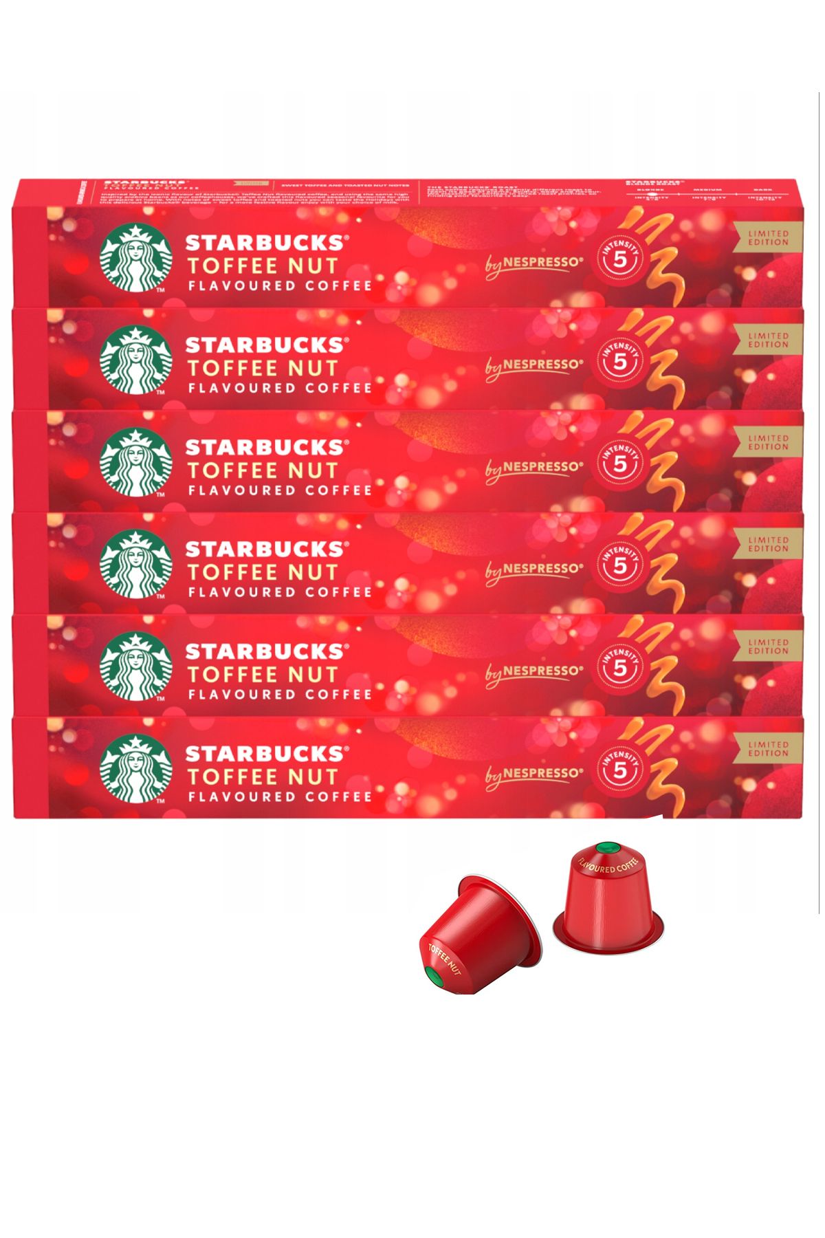 Starbucks Kapsül Kahve Toffee Nut Aromalı 10lu Paket x 6 Adet