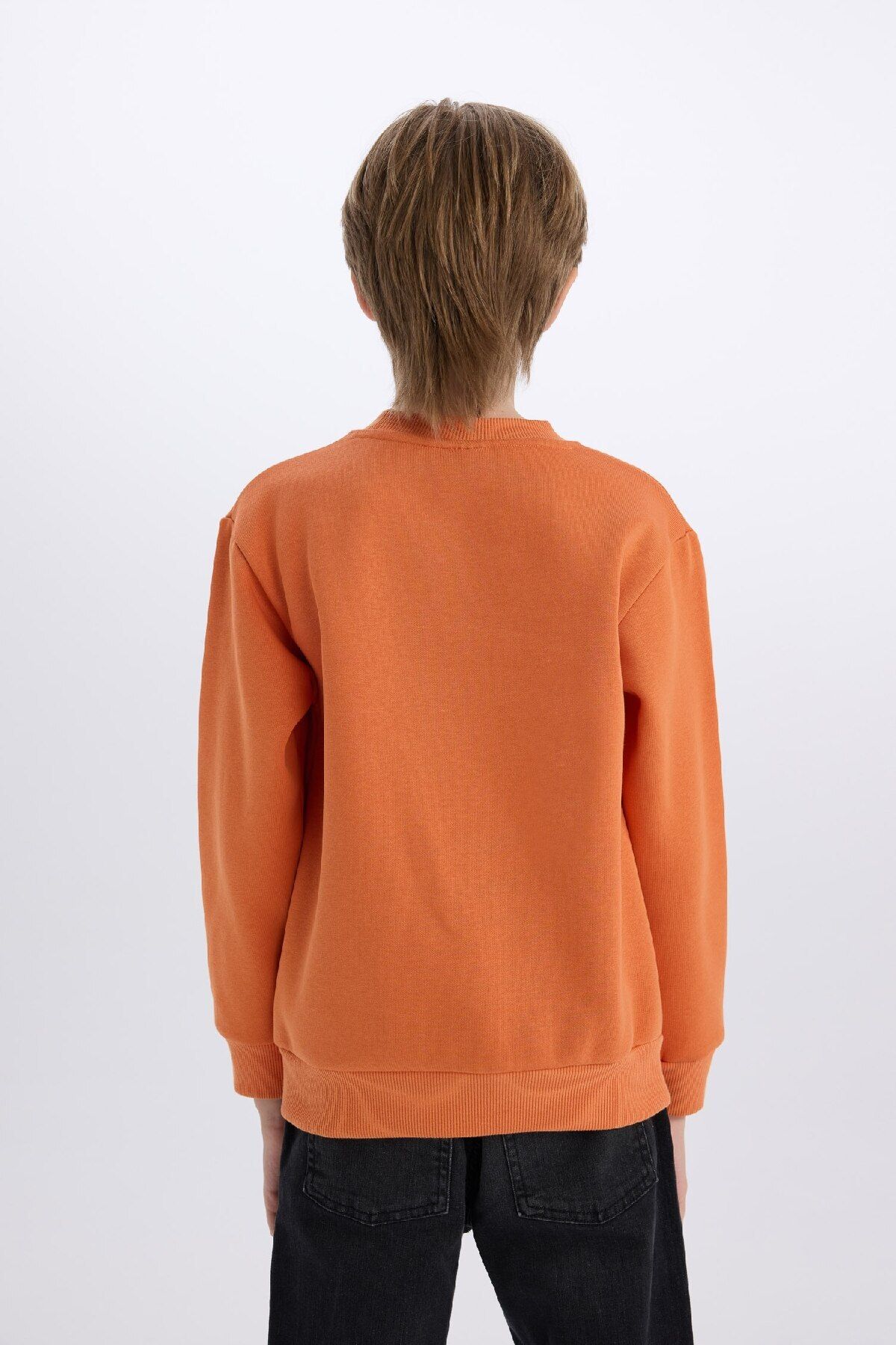 DeFacto-Boy's Crew Neck Thick Sweatshirt - D4350A8Ns 6