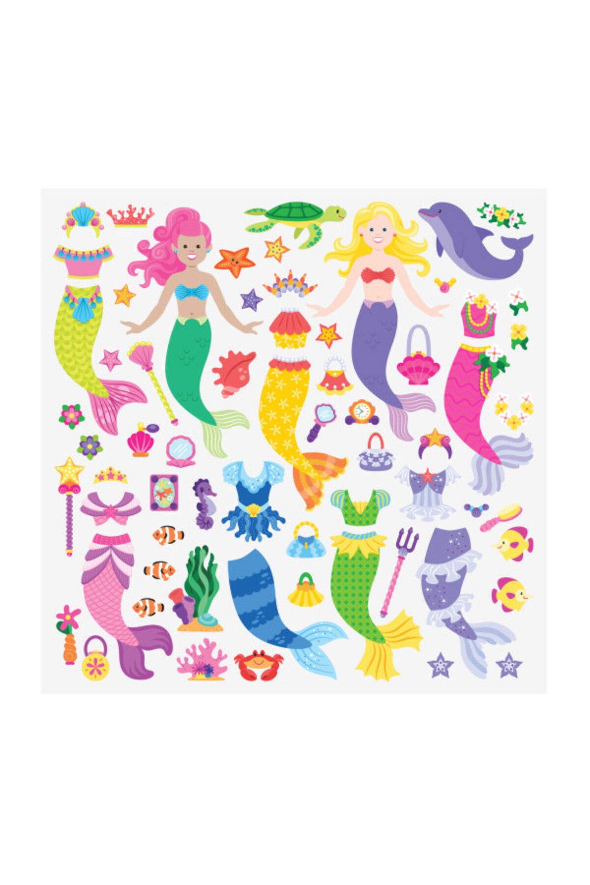 اسباب بازی های آموزشی Melissa Doug برجسته خارج از مجموعه استخراج پری دریایی Melissa & Doug