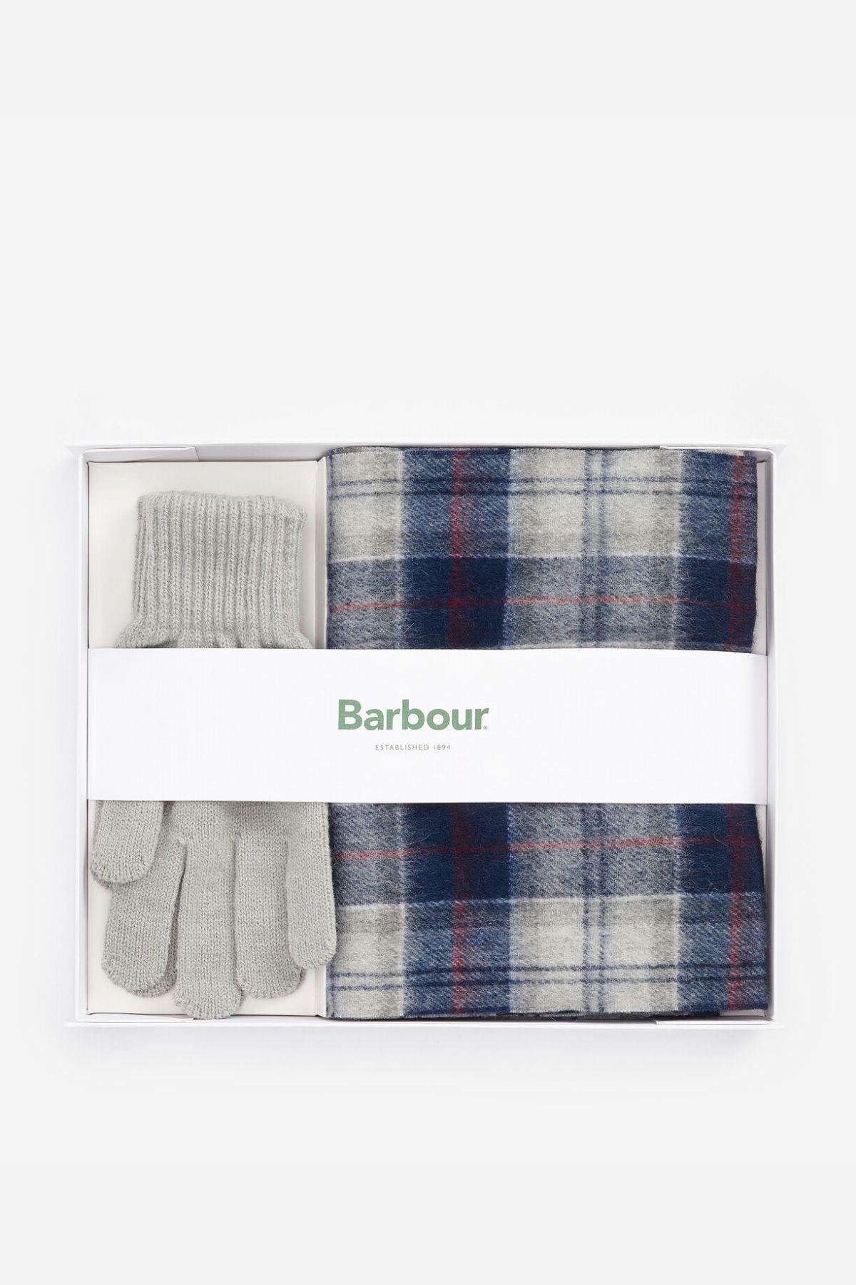 ست شال گردن کلاه و دستکش مردانه راسته | باربور Barbour MGS0018-TN27 - تصویر 6