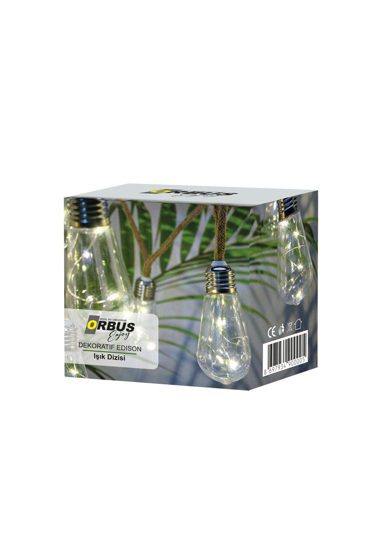 ORBUS-Decorative Edison Light String with USB - 3.35m 3