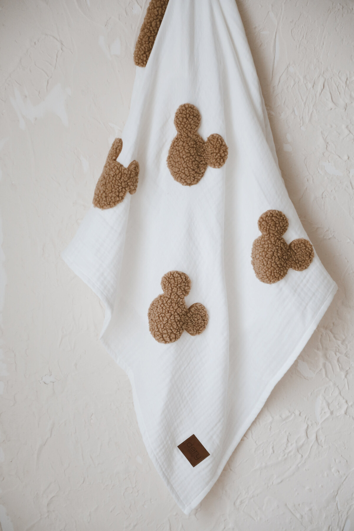 dery baby TAŞIMAK SİHİRDİR Teddy-Dört Kat Müslin Ekru Souris Battaniye fotoğrafı 4 (önizleme)