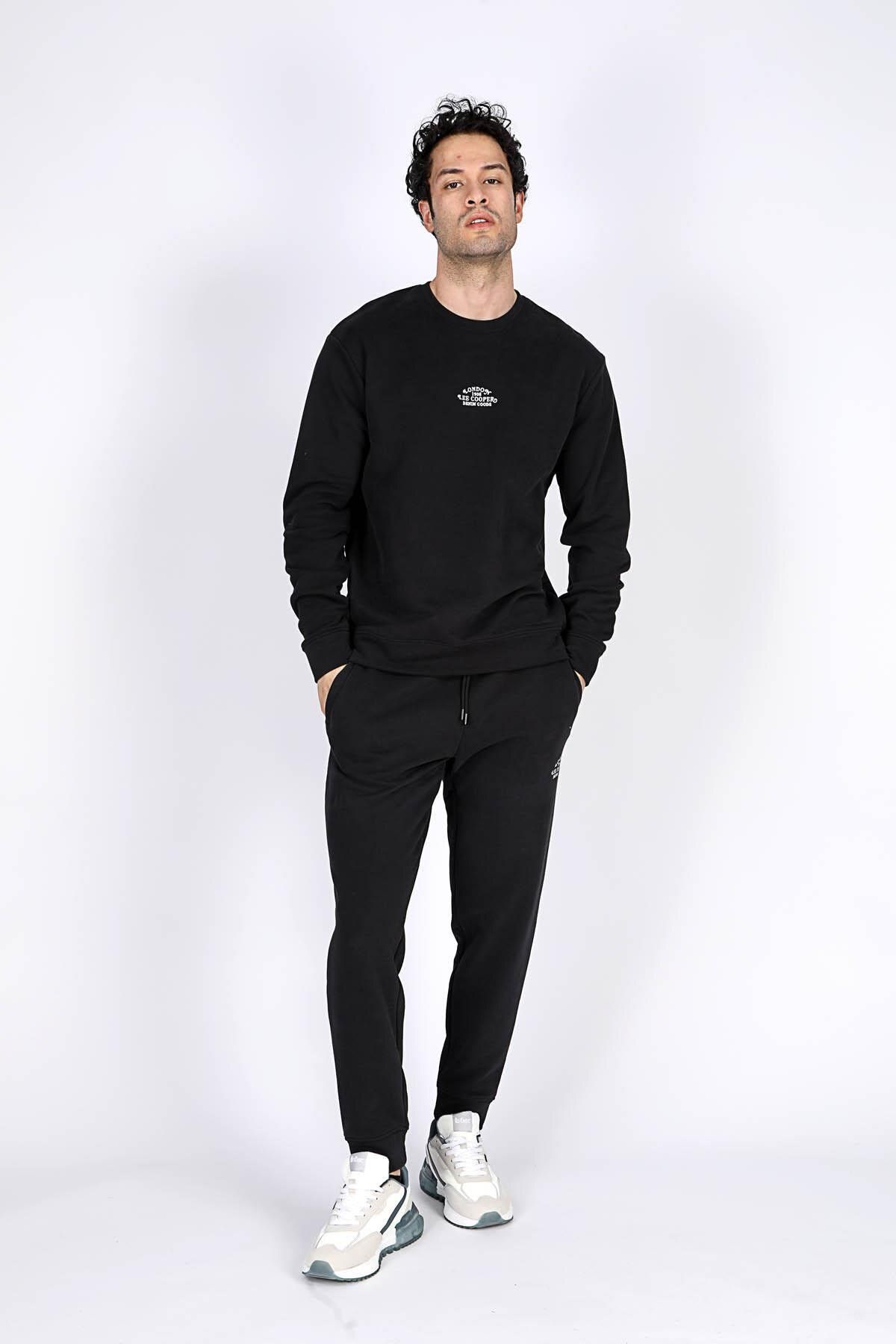 Lee Cooper-Men's Kid O Neck Sweatshirt - Anthracite 1