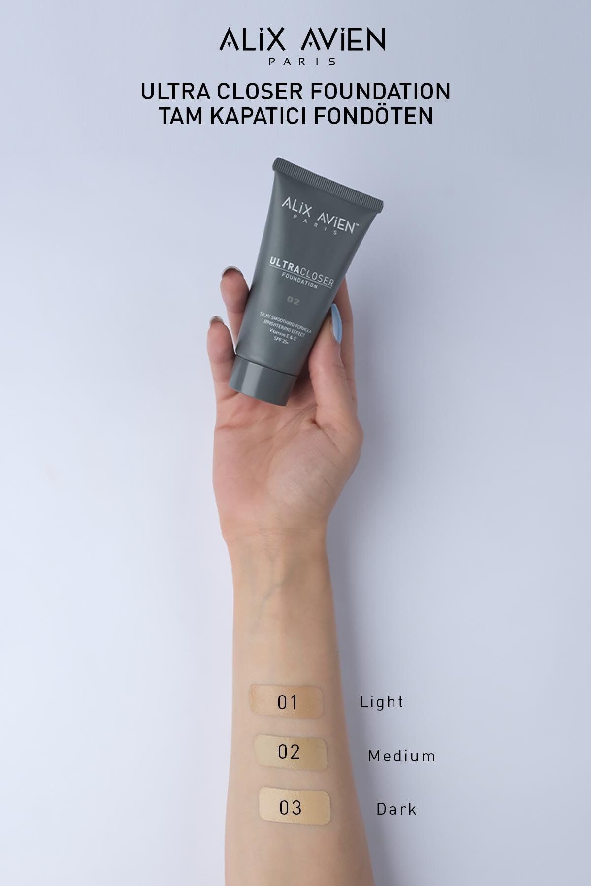 Alix Avien-Ultra Covering Moisturizing Foundation with Spf35 Factor and Vitamin E & C - Ultra Covering Foundation 02 4