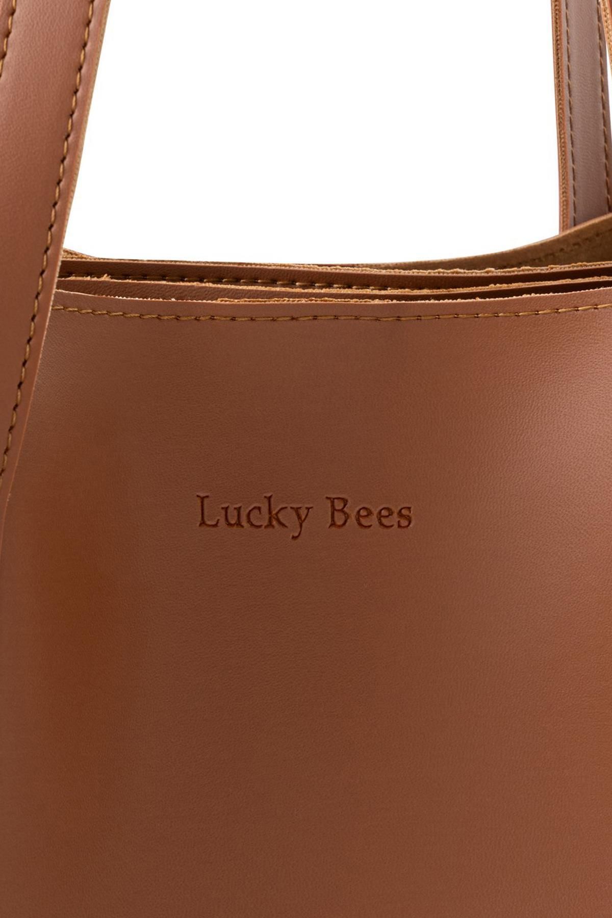Lucky Bees-Dámska kabelka do ruky a cez rameno s dvojitým popruhom 4