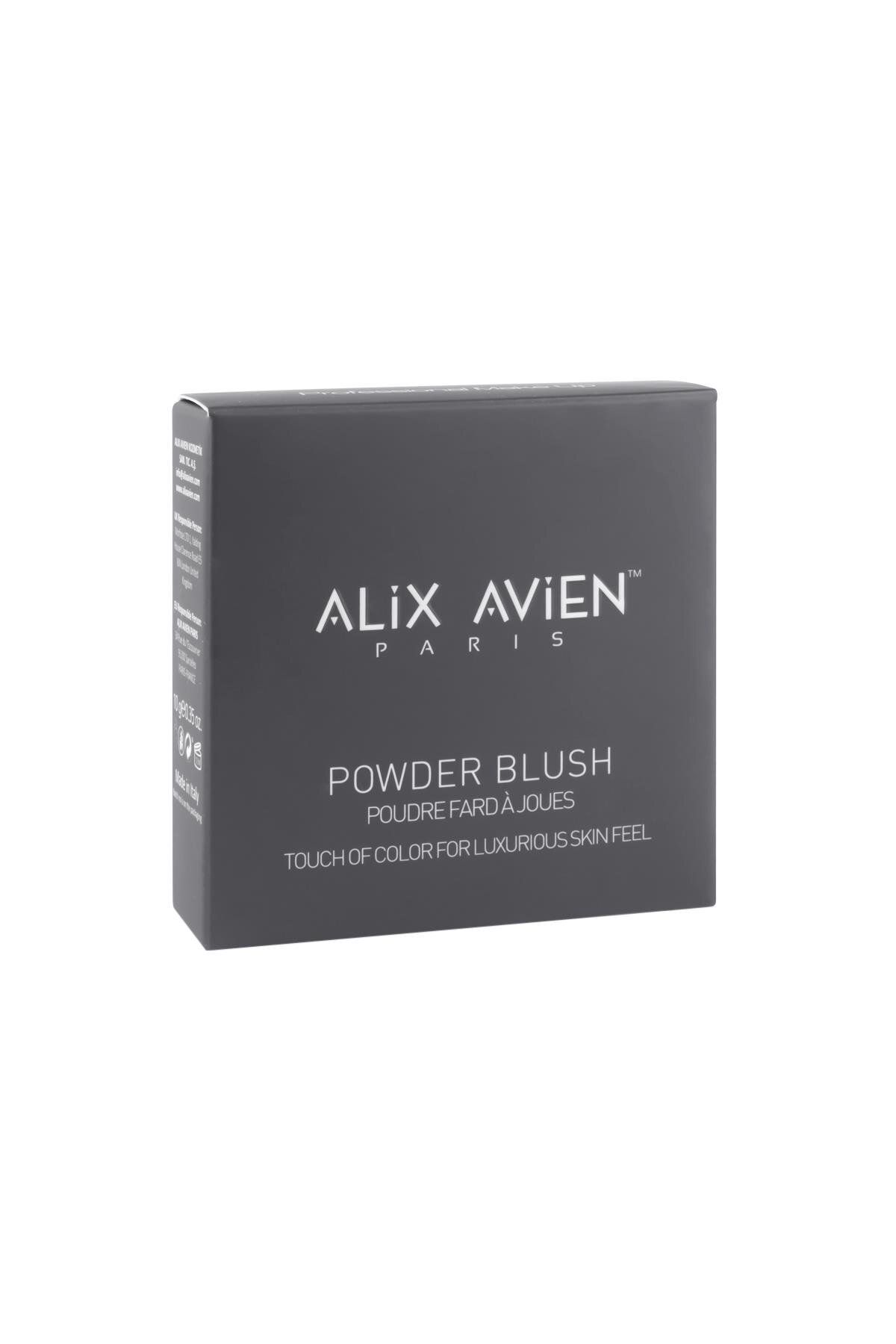 رژگونه سرخ ابریشمی پودر 110 صورتی پرشور Alix Avien