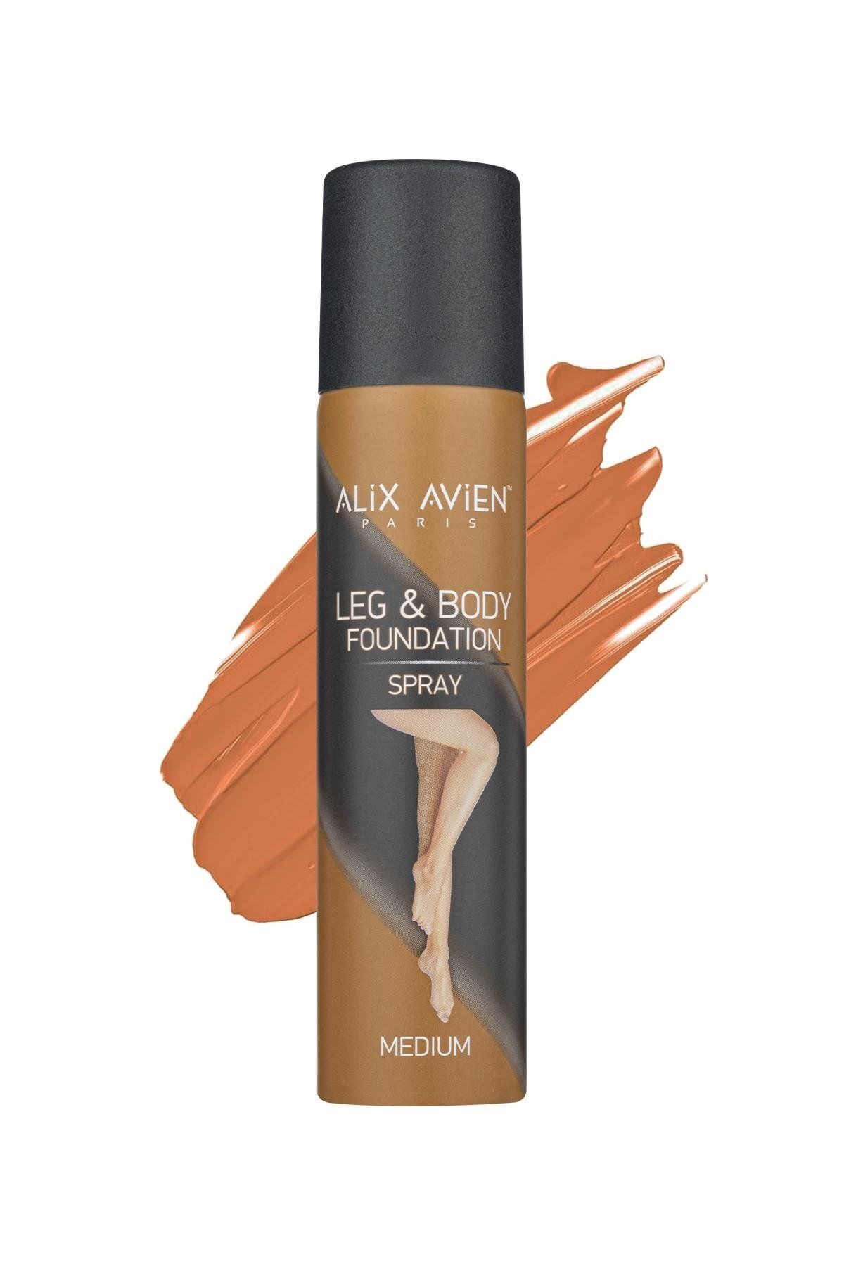 Alix Avien Bacak Fondöteni Medium Vücut Makyajı Bronzlaştırıcı Etki Sprey - Leg & Body Foundation Spray 75ml