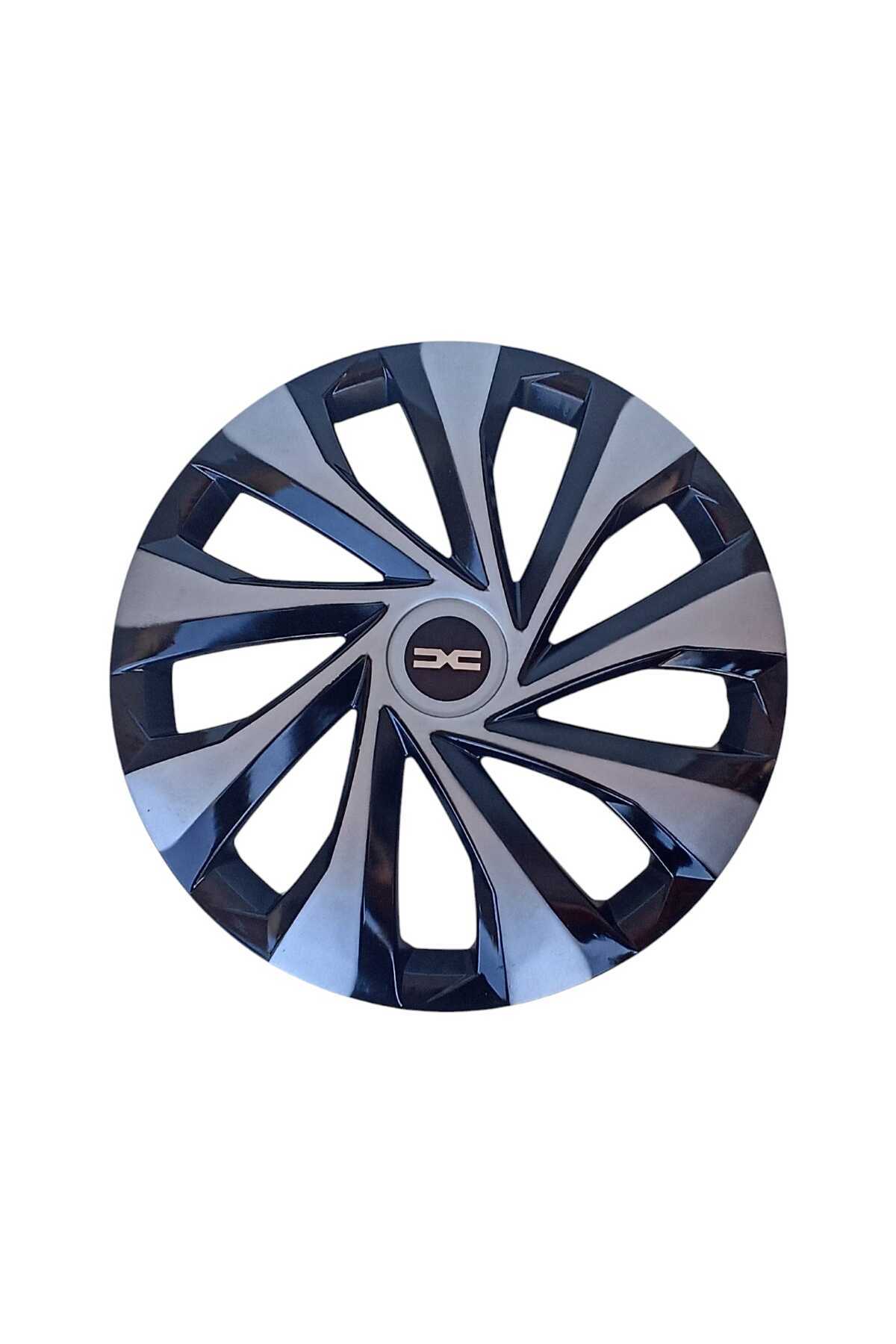 Gülcan Auto Dacia Logan/Stepway/Duster16 inç JANT KAPAĞI SETİ-YıldızGri&Siyah