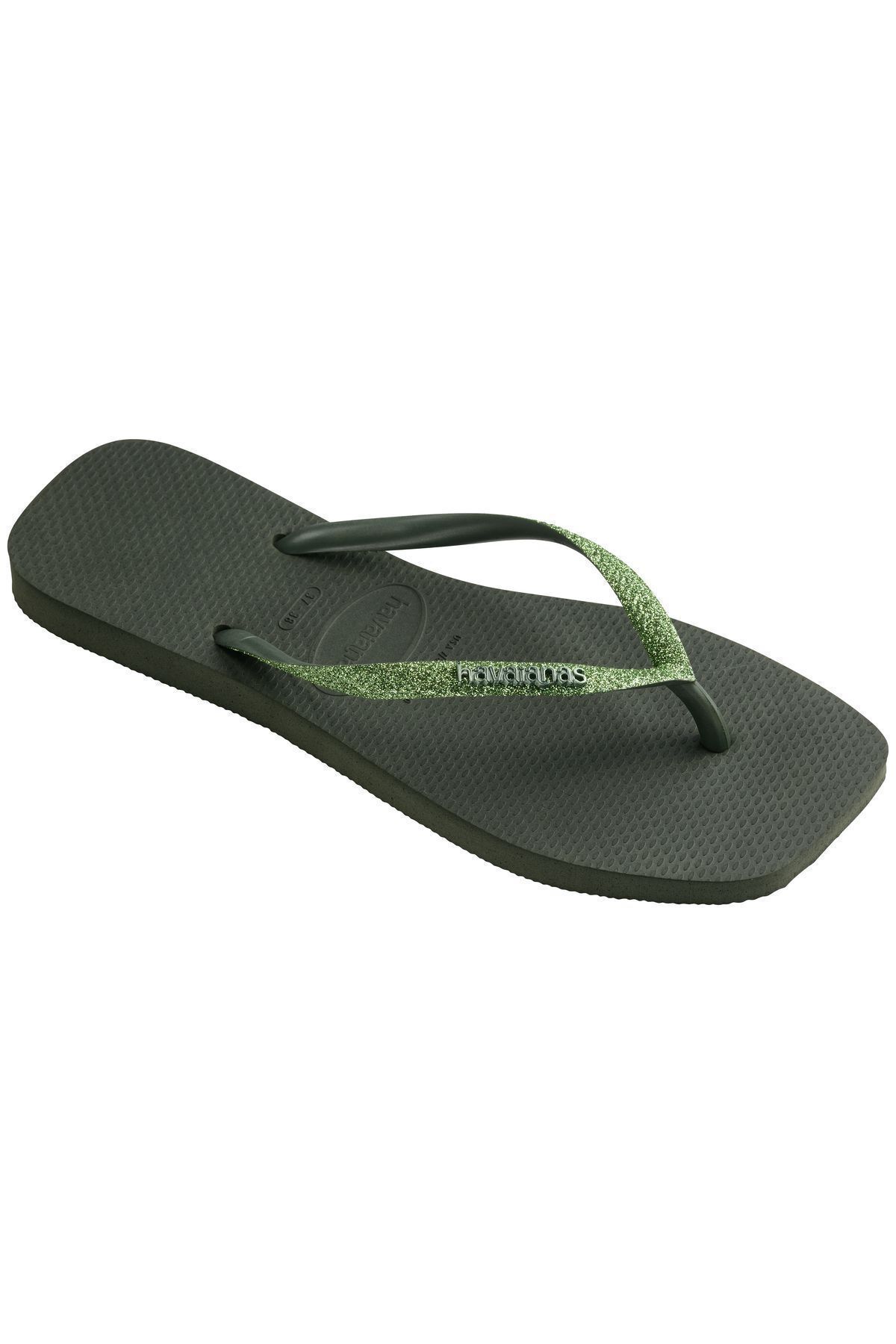 Havaianas-Square Glitter Olive Gree Women's Slippers 4896 3