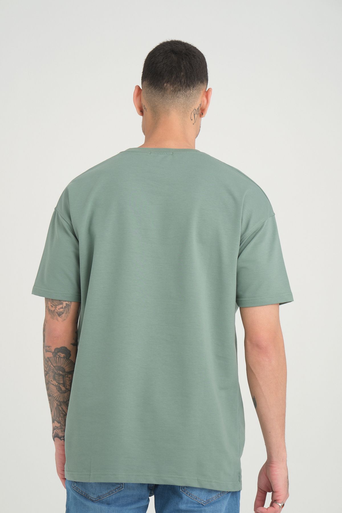 GRODYT-GRODY.T basic unisex relaxed oversize tshirt Mildew 2