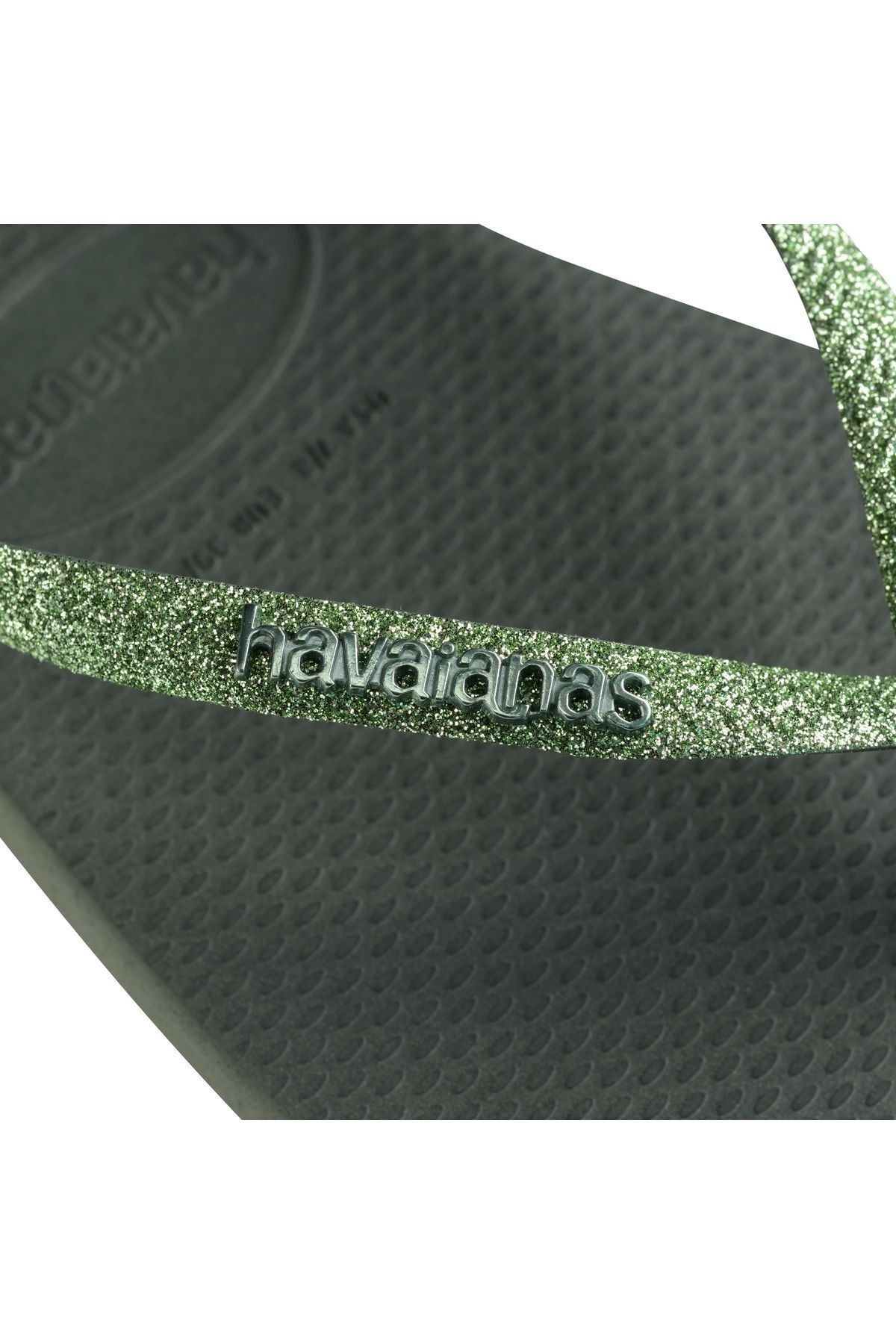 Havaianas-Square Glitter Olive Gree Women's Slippers 4896 4