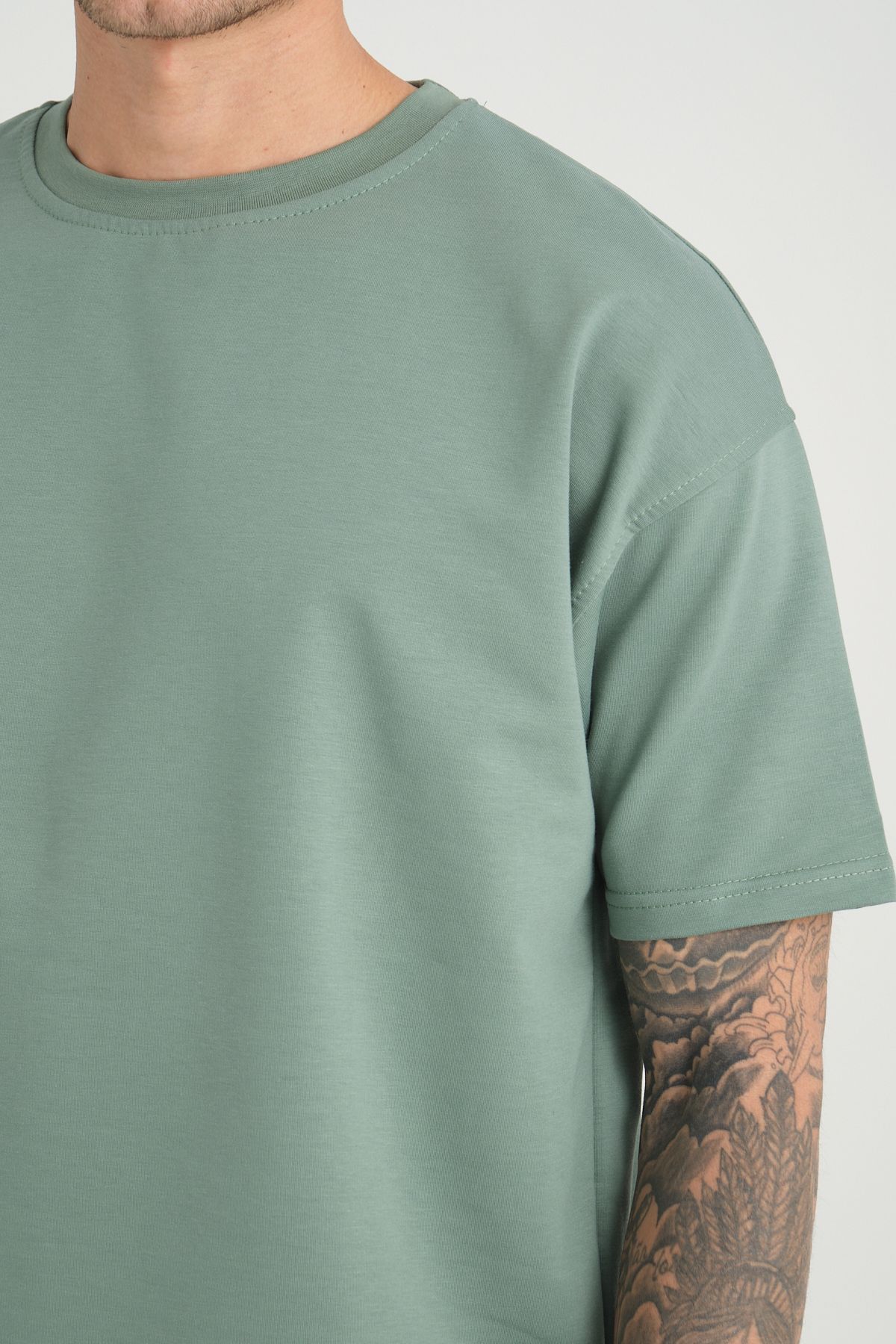 GRODYT-GRODY.T basic unisex relaxed oversize tshirt Mildew 3