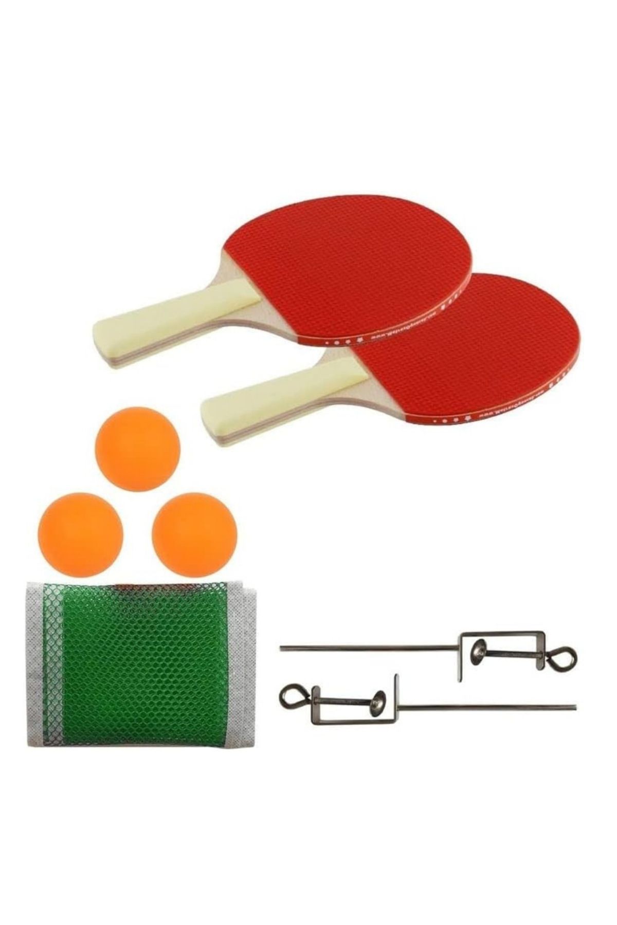 Attack Sport Sport BSR-809 Ağ Demir Set 2 Raket + 3 Top