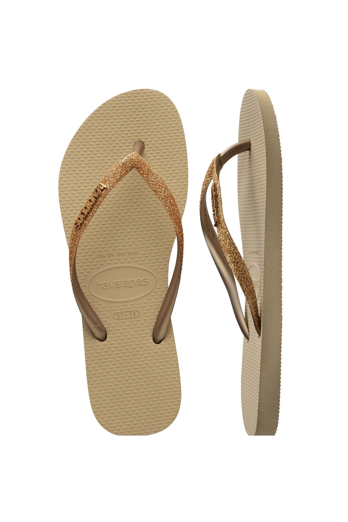 دمپایی طلایی زنانه اسکینی Gitter 2 Havaianas