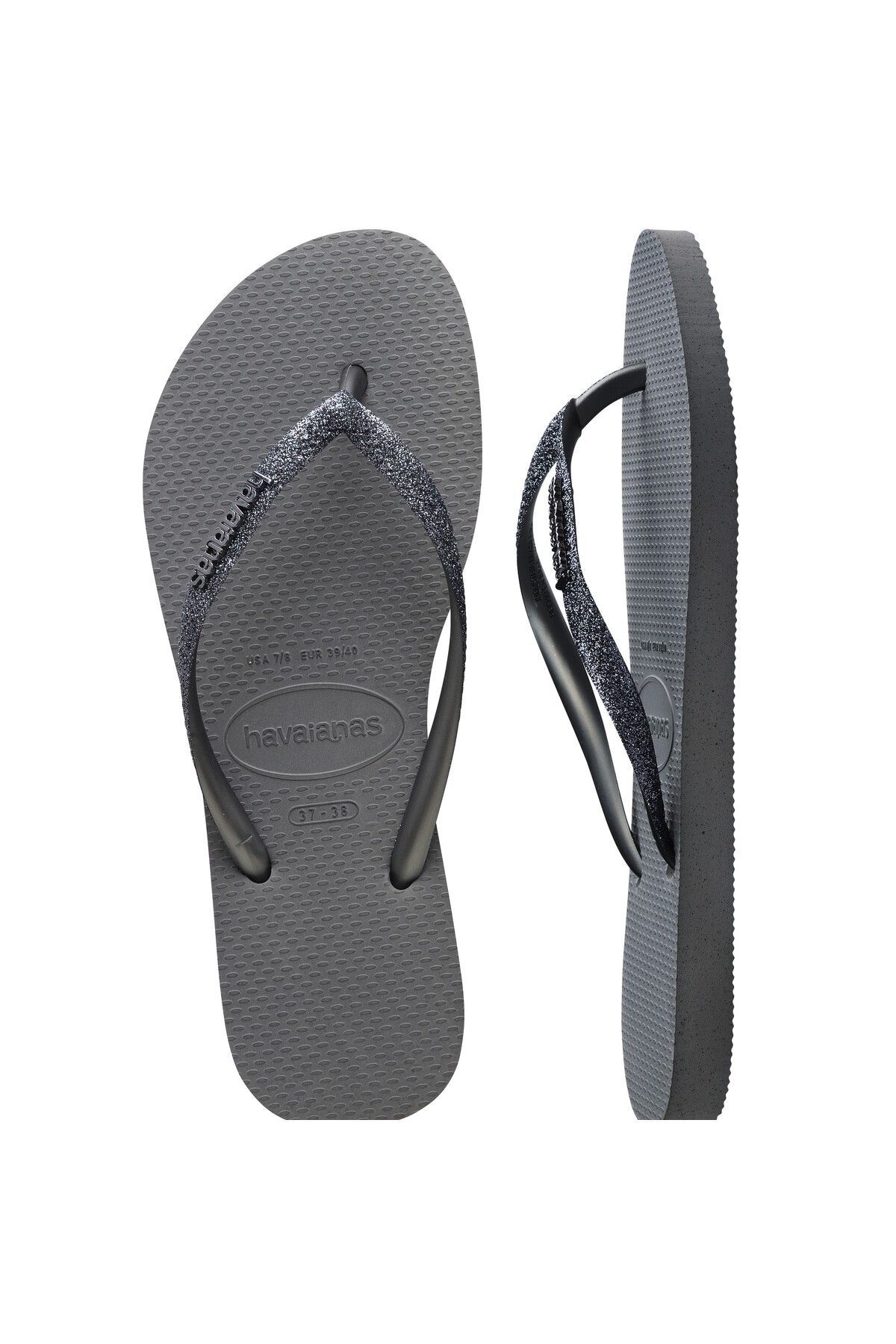 دمپایی نقره‌ای زنانه Slim Glitter 2 نقره ای Havaianas