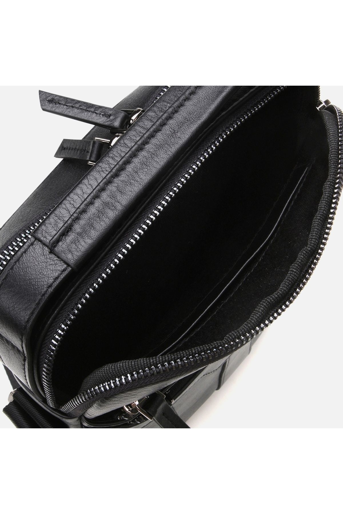 Hotiç-Genuine Leather Black Men's Bag 2