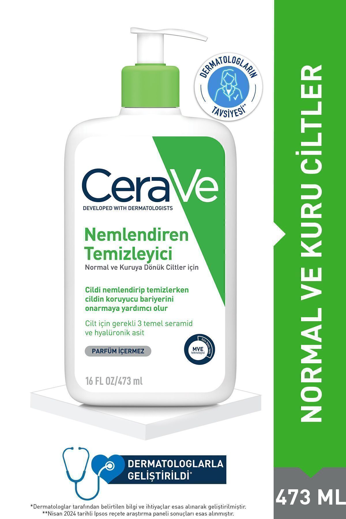 CeraVe-STD - 473 ml Classic Hydrating Cleanser for Normal to Dry Skin 1