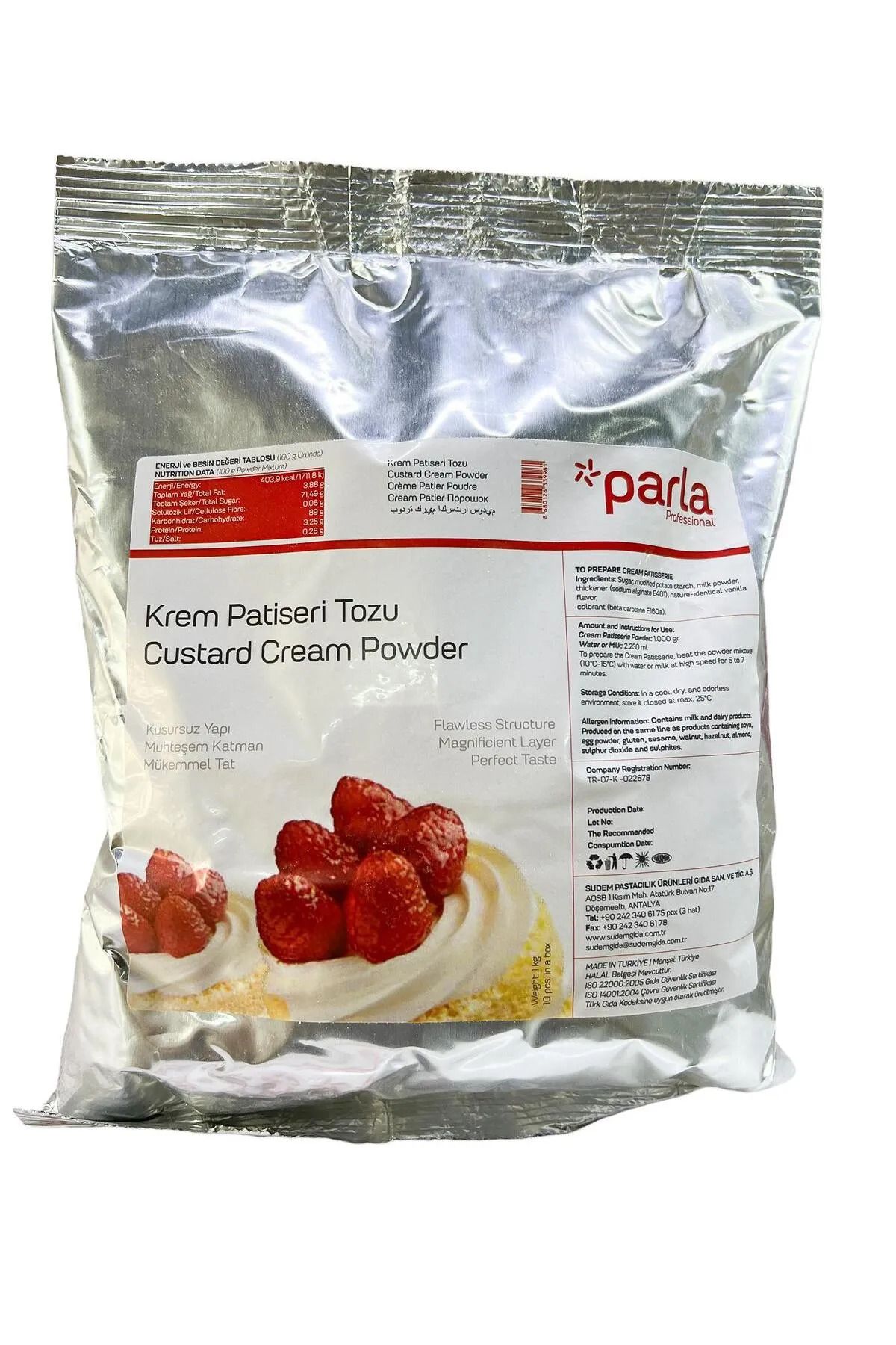 Parla KREM PATİSSERİE (KREMA) 1 KG.