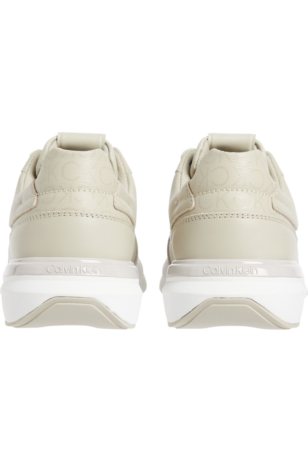 Calvin Klein-Monogram Detail Lace-Up Sneakers 4