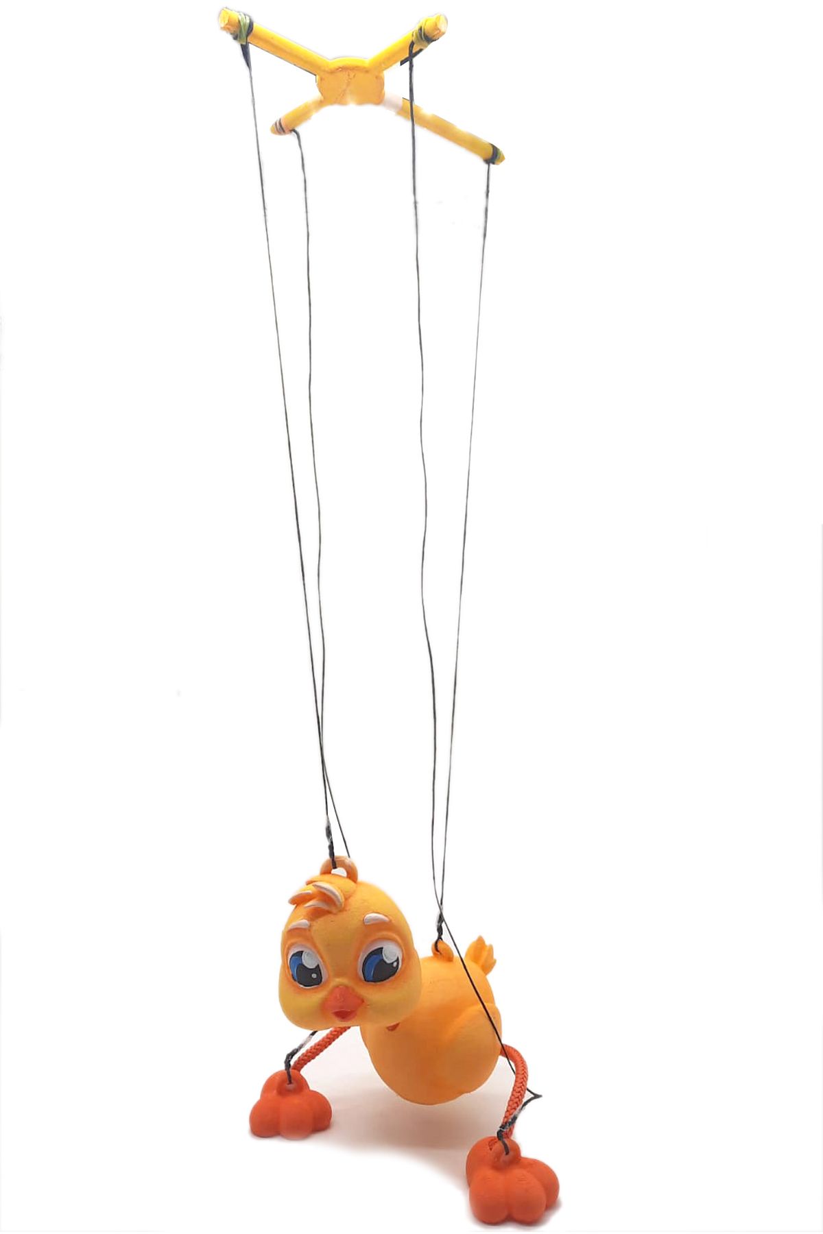 Uçaneller Kuklaevi-Chick Drawstring Chick Puppet 3