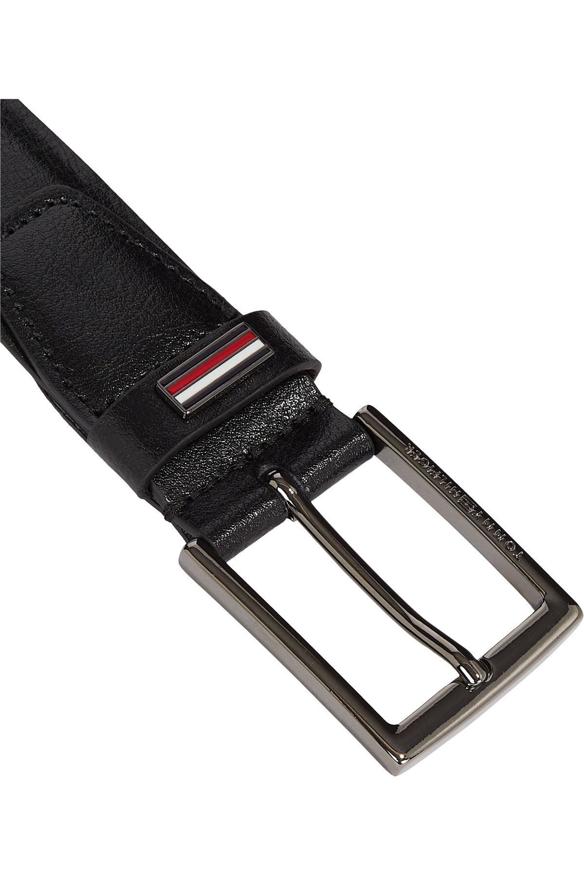 Tommy Hilfiger-Buckle Closure 3.5 Leather Belt 2