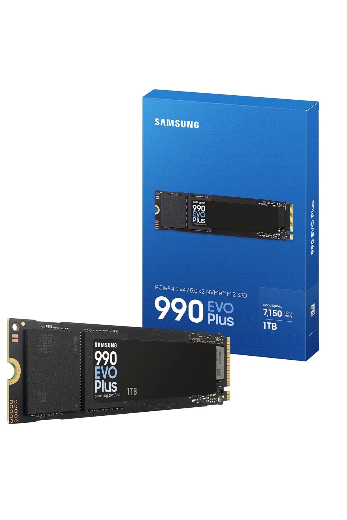 Samsung 990 EVO Plus 1TB MZ-V9S1T0BW 7150MB-6300MBSn PCIE GEN 4.0 X4 5.0 X2 NVME 2.0  5YIL GARANTİLİ