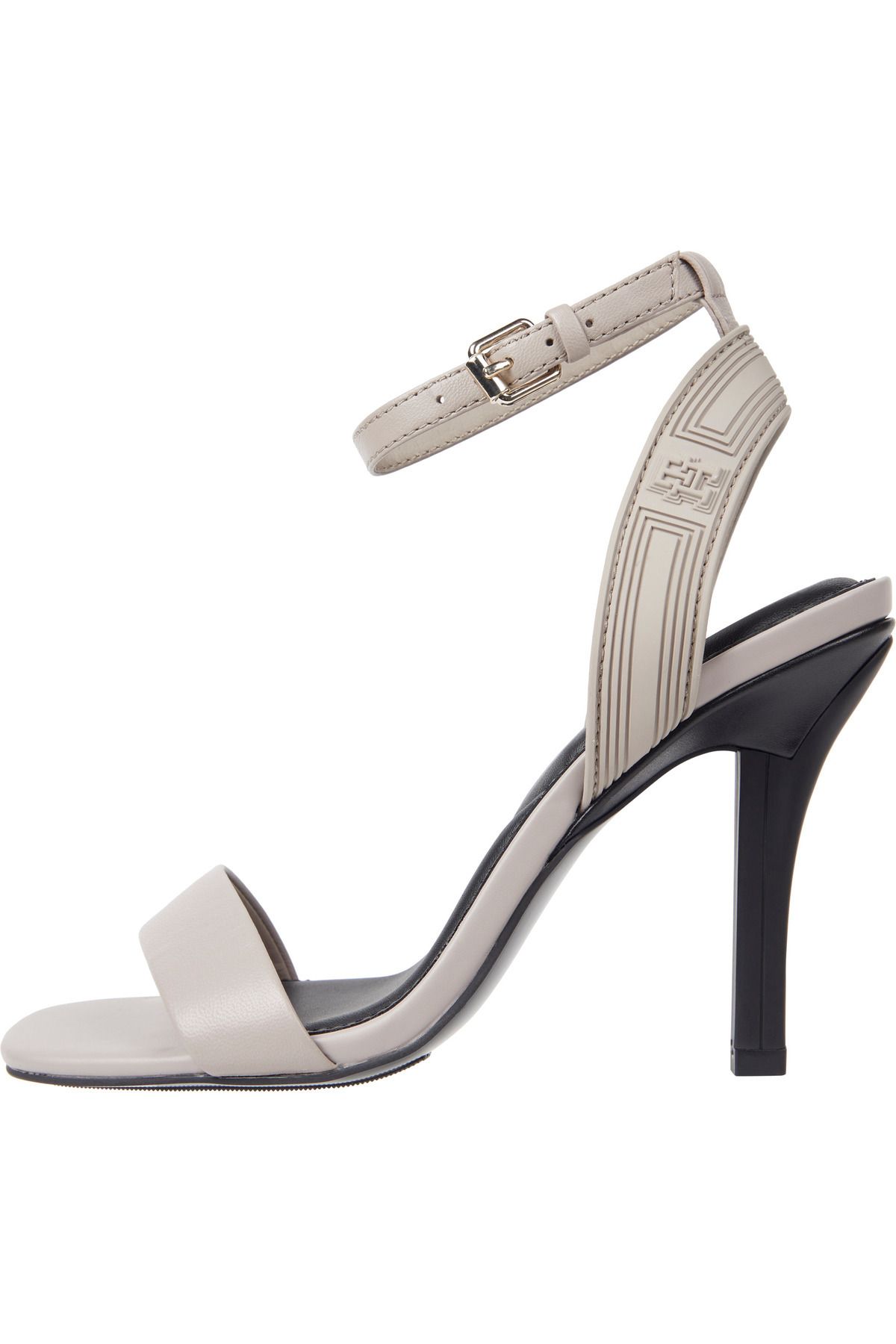 Tommy Hilfiger-Leather Ankle Strap High Heel Sandals 5