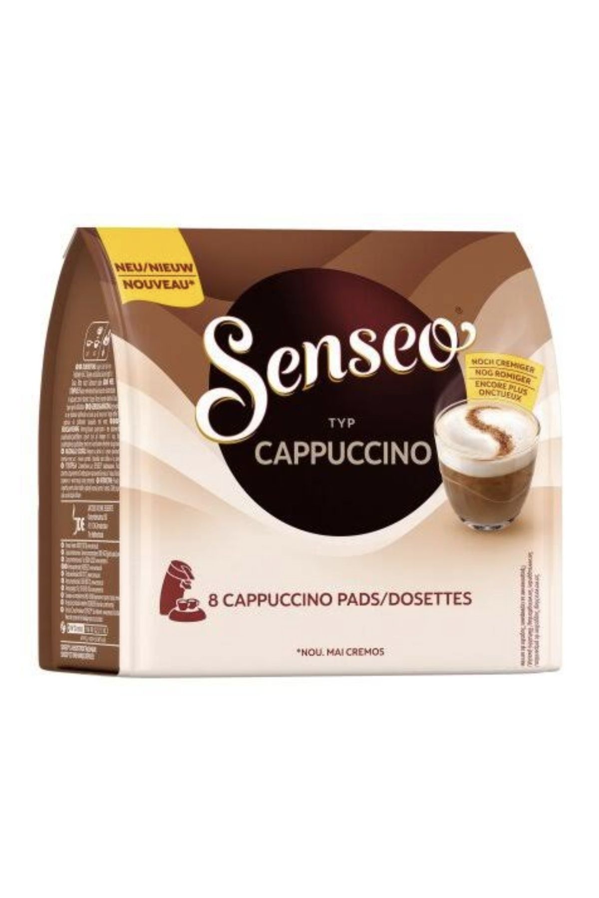 senseo kahve SENSEO TYP CAPPUCCİNO NOU MAİ CREMOS 8 PADS