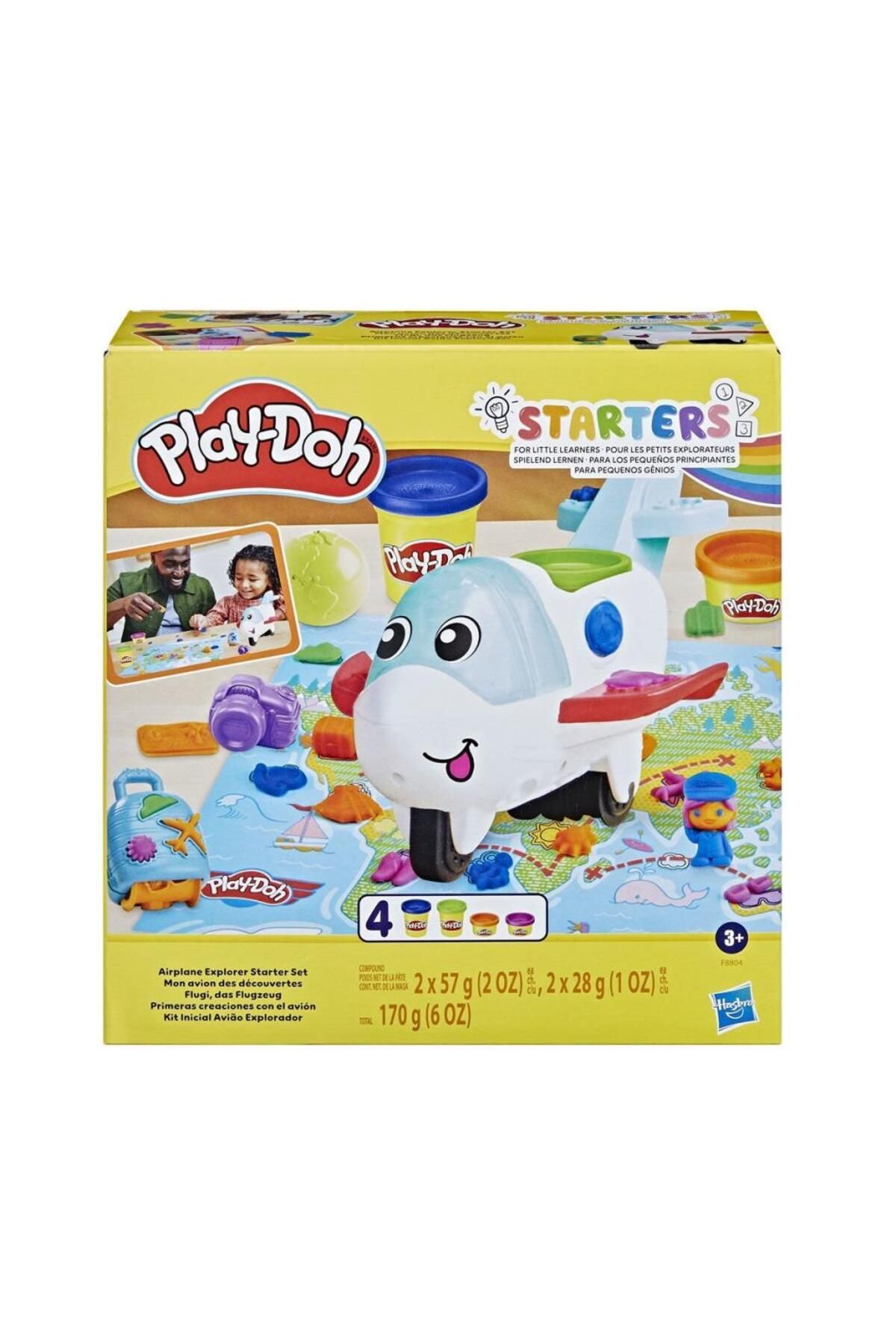 gcaksesuar Nessi World F8804 Play-Doh Starters Eğlenceli Uçak Oyun Seti +3 yaş