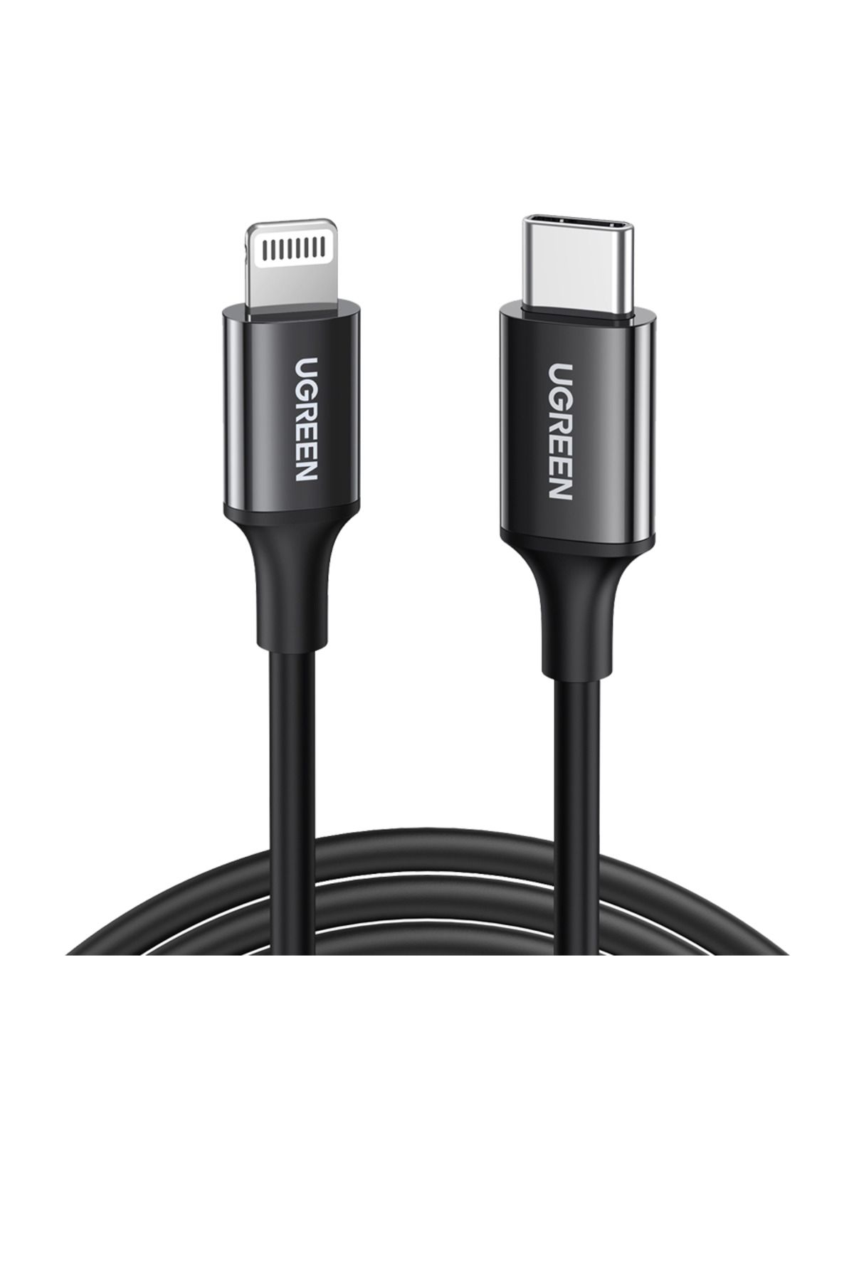 Ugreen-كابل شحن ومزامنة بيانات USB-C إلى Lightning بطول 1 متر - أسود 1