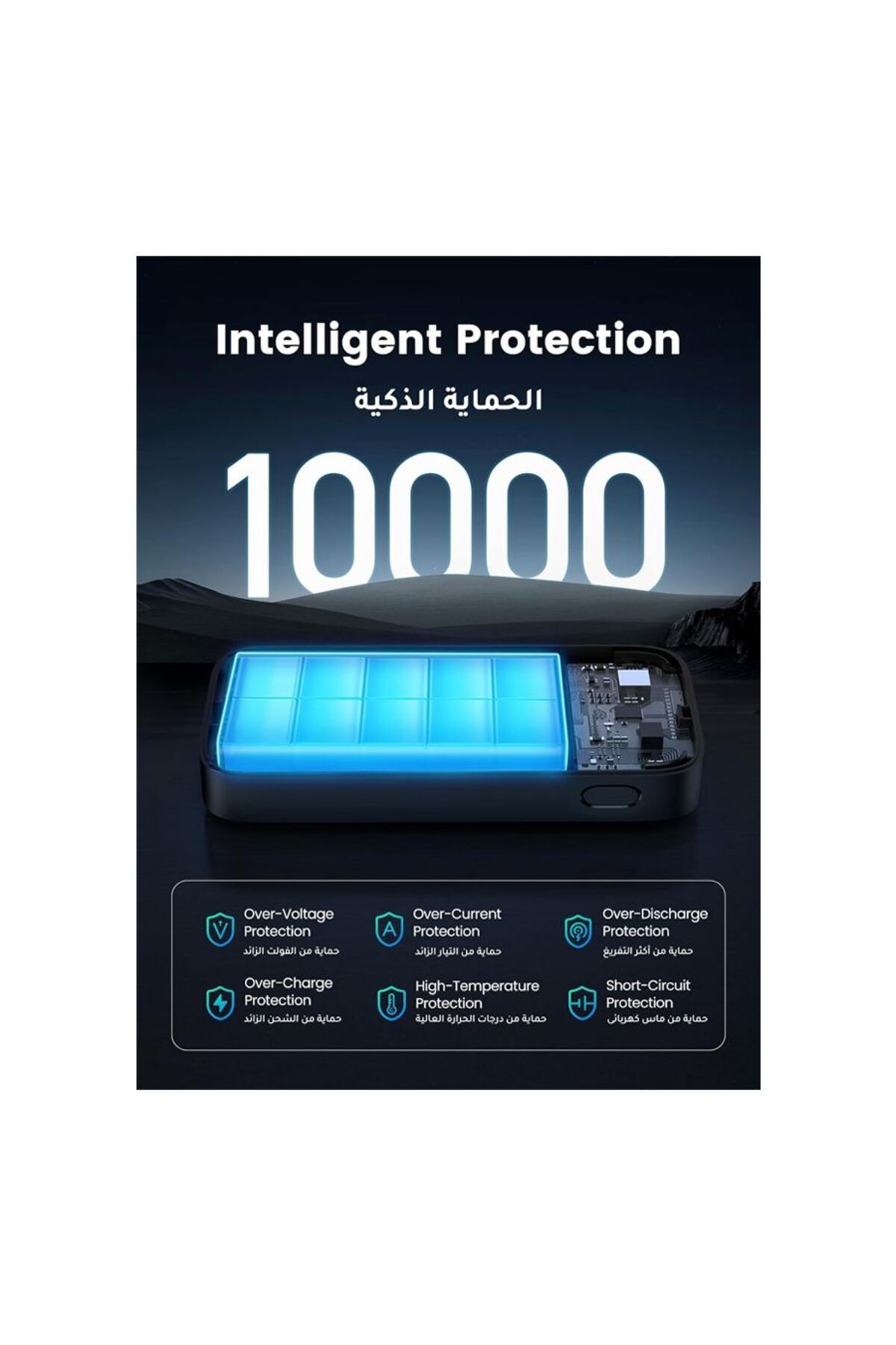 Ugreen-باور بانك صغير إيكي يونلو هيزلي شارج 10000 مللي أمبير 30 واط - جري 6