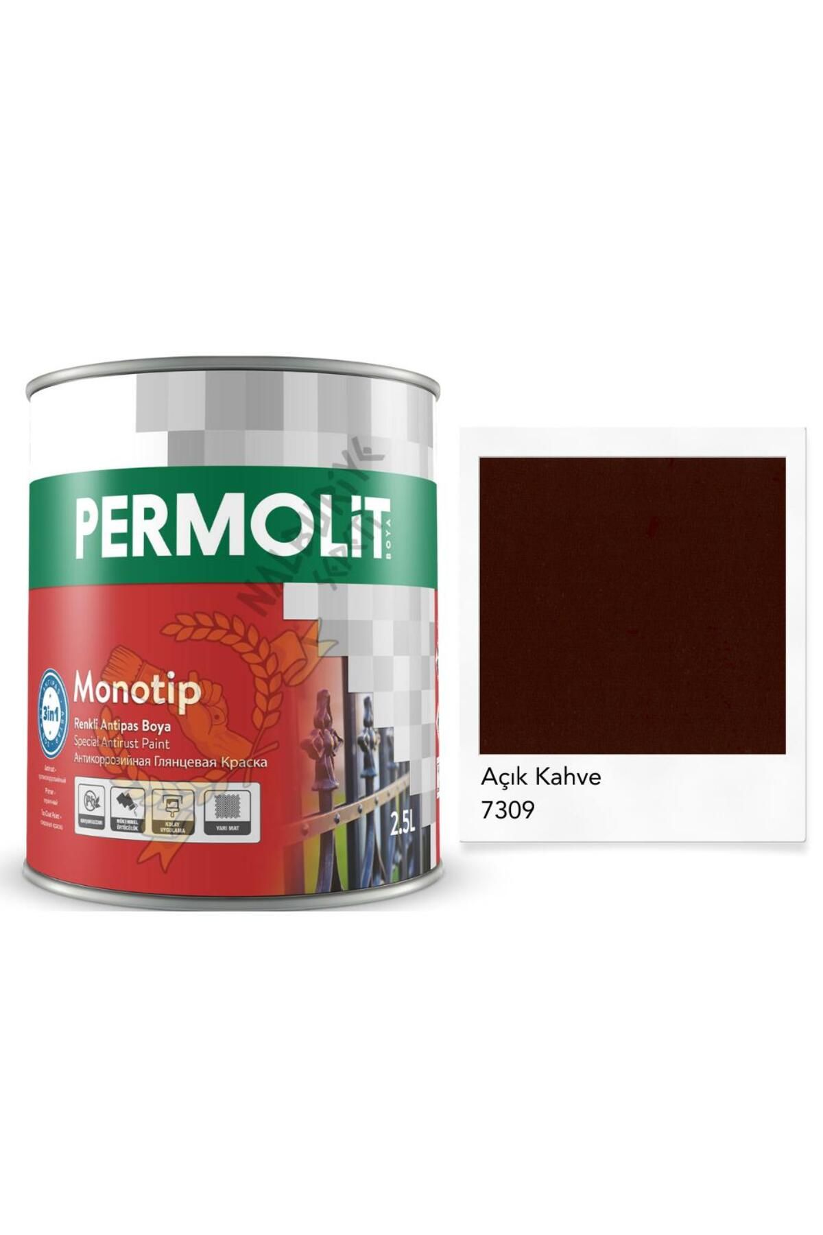 Permolit Monotip Astarlı Antipas Boya AÇIK KAHVE 2.5 Lt.