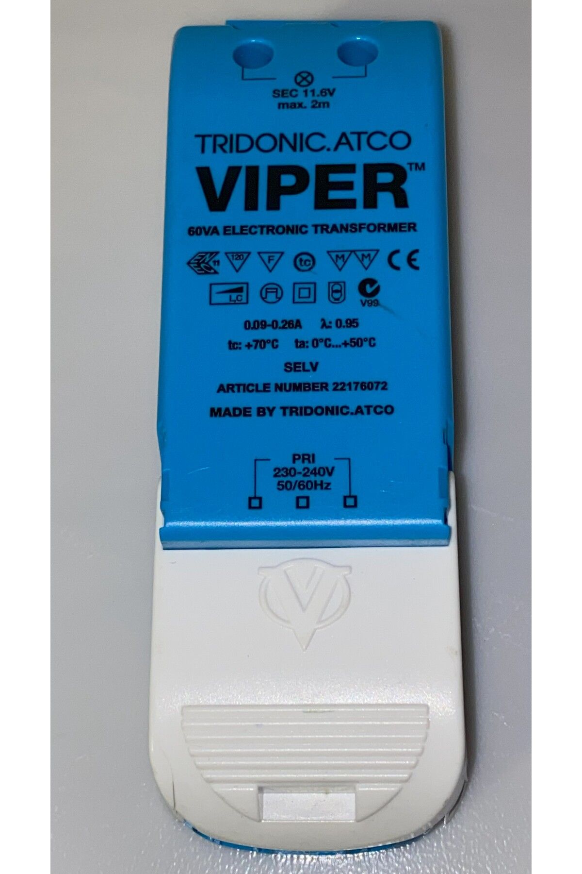 TRIDONIC Atco Vıper 60VA Elektonik Transformer 12v 50W Halojen Ampul için