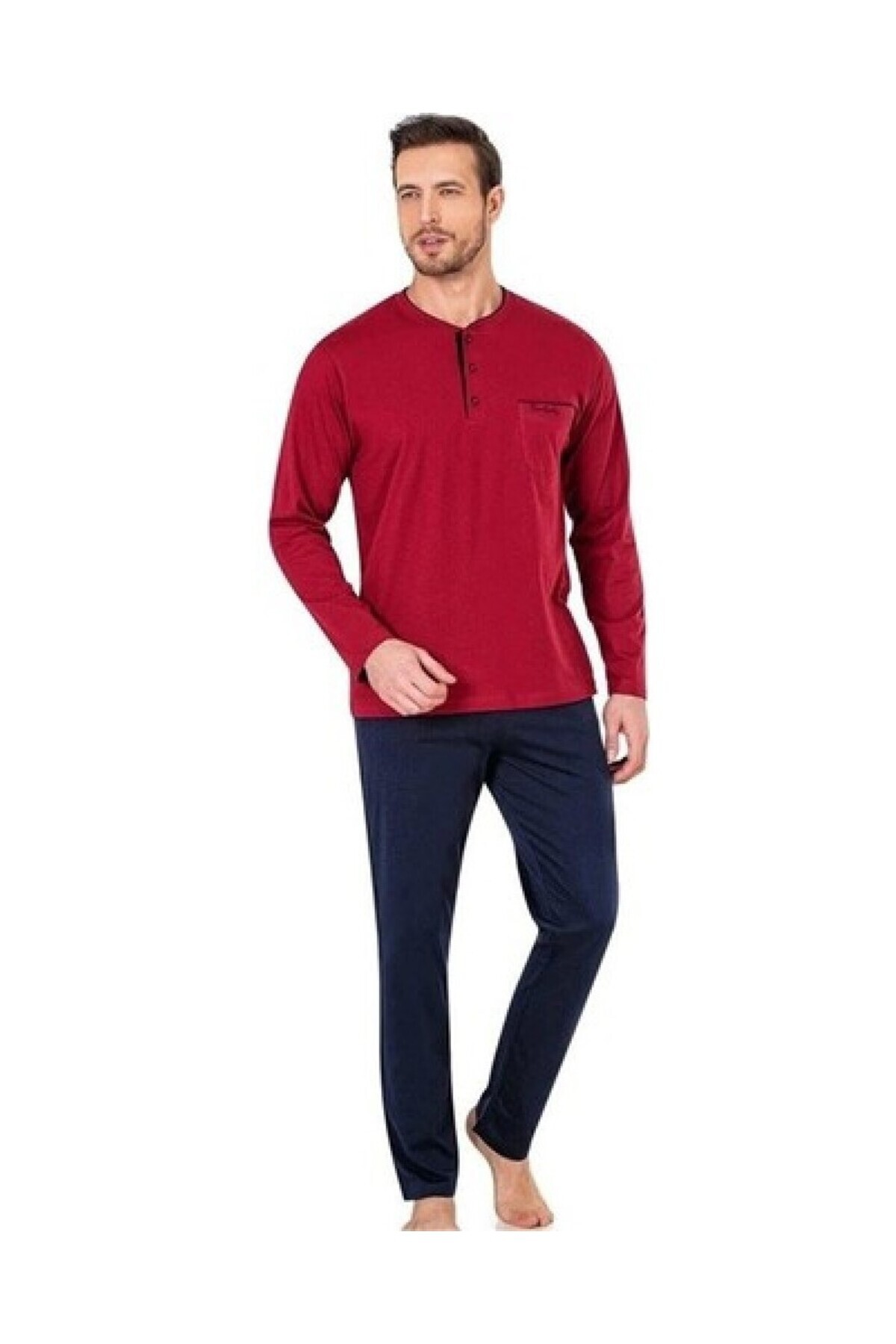 ست پیژامه مردانه راسته آستین بلند | پیر کاردین Pierre Cardin THCLVR.20.PC.20.VR - تصویر 2