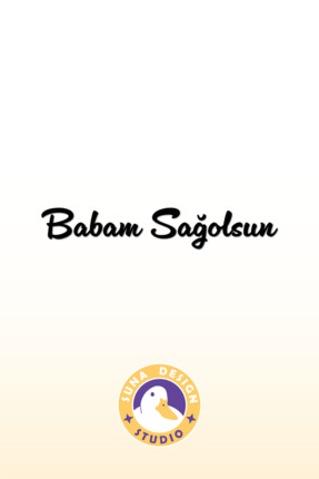 SUNA Babam Sagolsun Yazılı Sticker Araba-Motosiklet-Laptop-Duvar Uyumlu Stick...